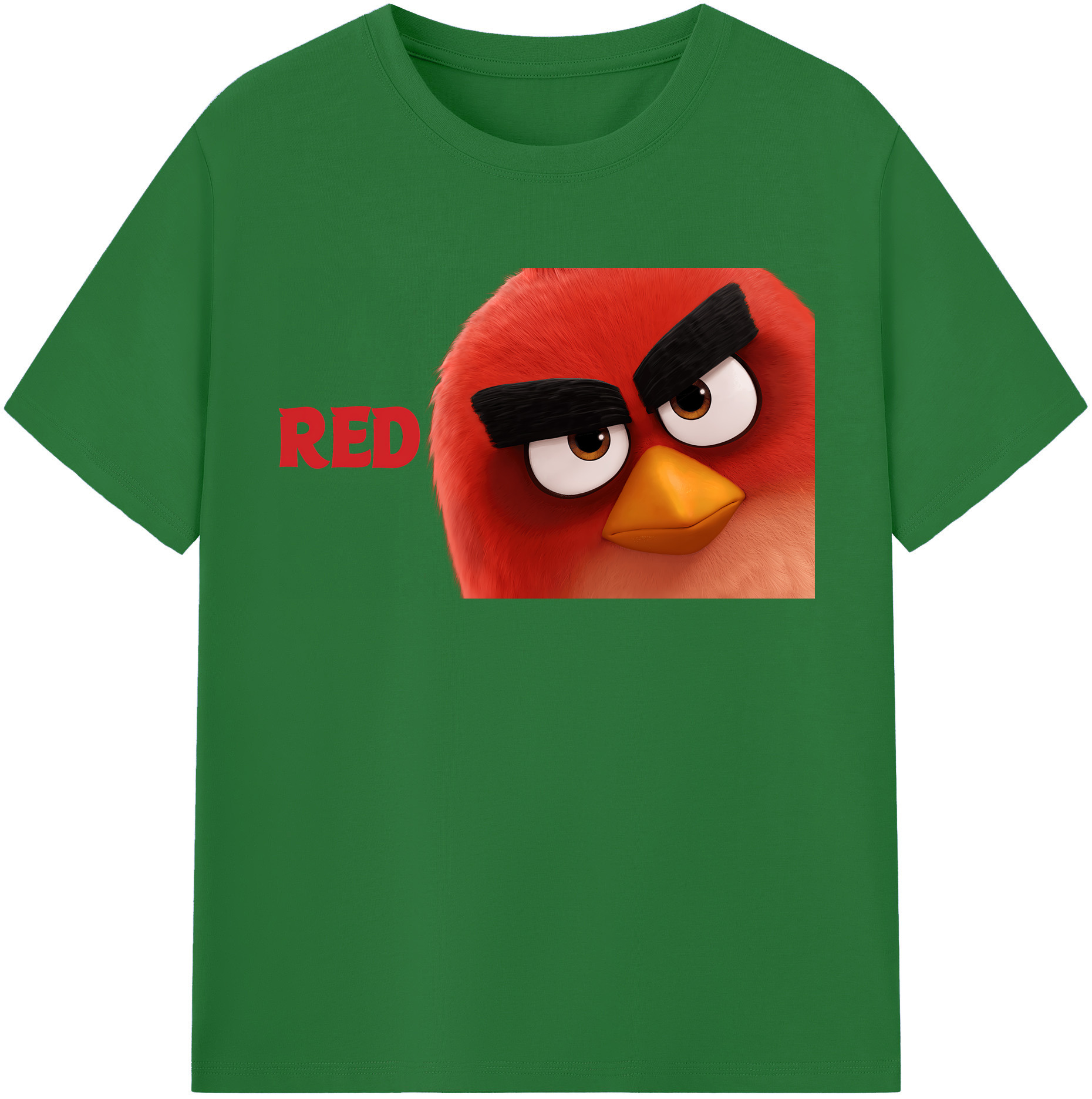 （画像用） Angry Birds アングリーバード 綿100％半袖Tシャツ（フロントプリント）