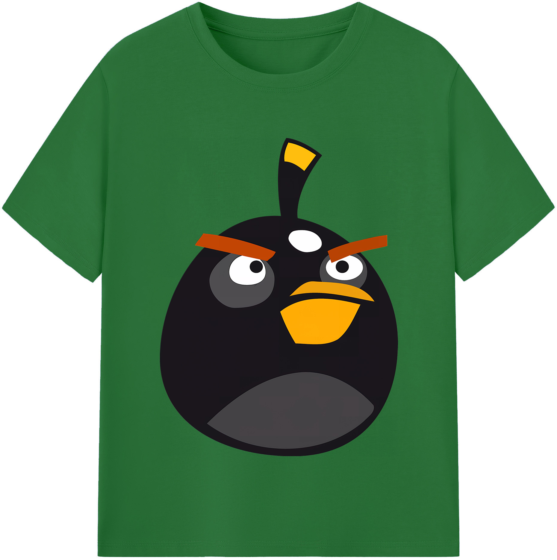 （画像用） Angry Birds アングリーバード 綿100％半袖Tシャツ（フロントプリント）