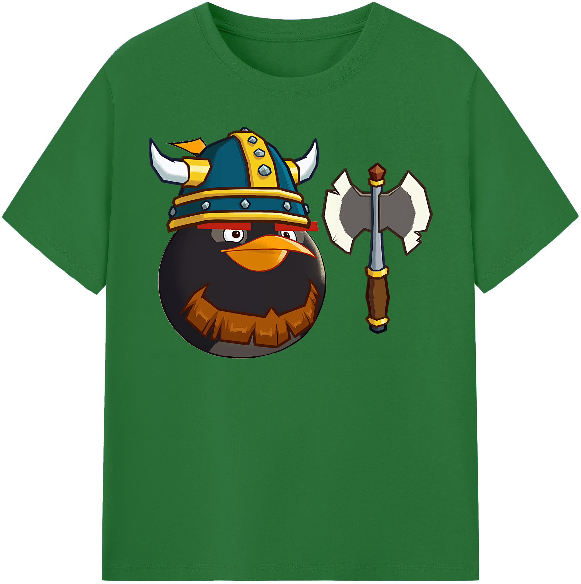 （画像用） Angry Birds アングリーバード 綿100％半袖Tシャツ（フロントプリント）
