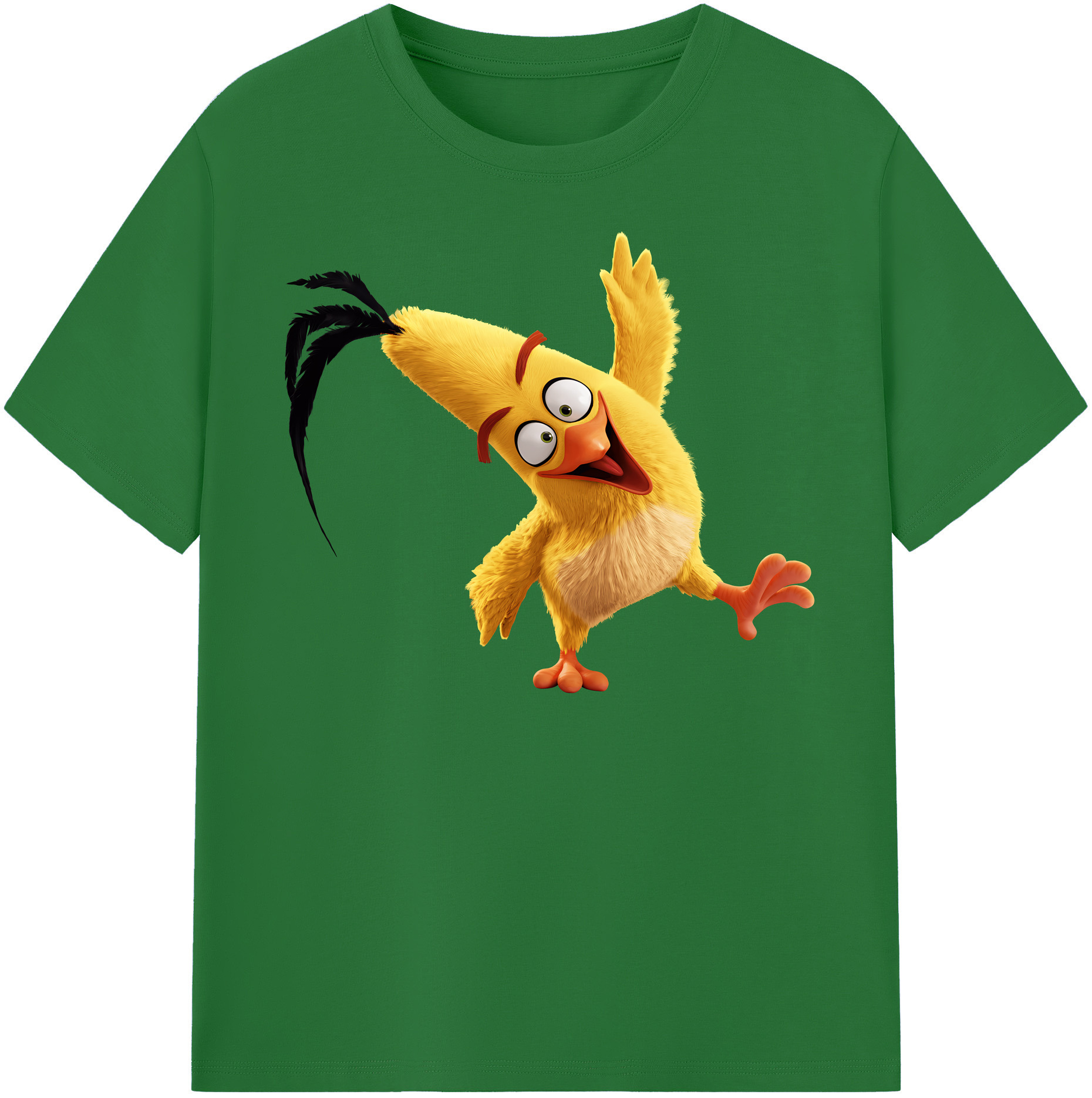 （画像用） Angry Birds アングリーバード 綿100％半袖Tシャツ（フロントプリント）