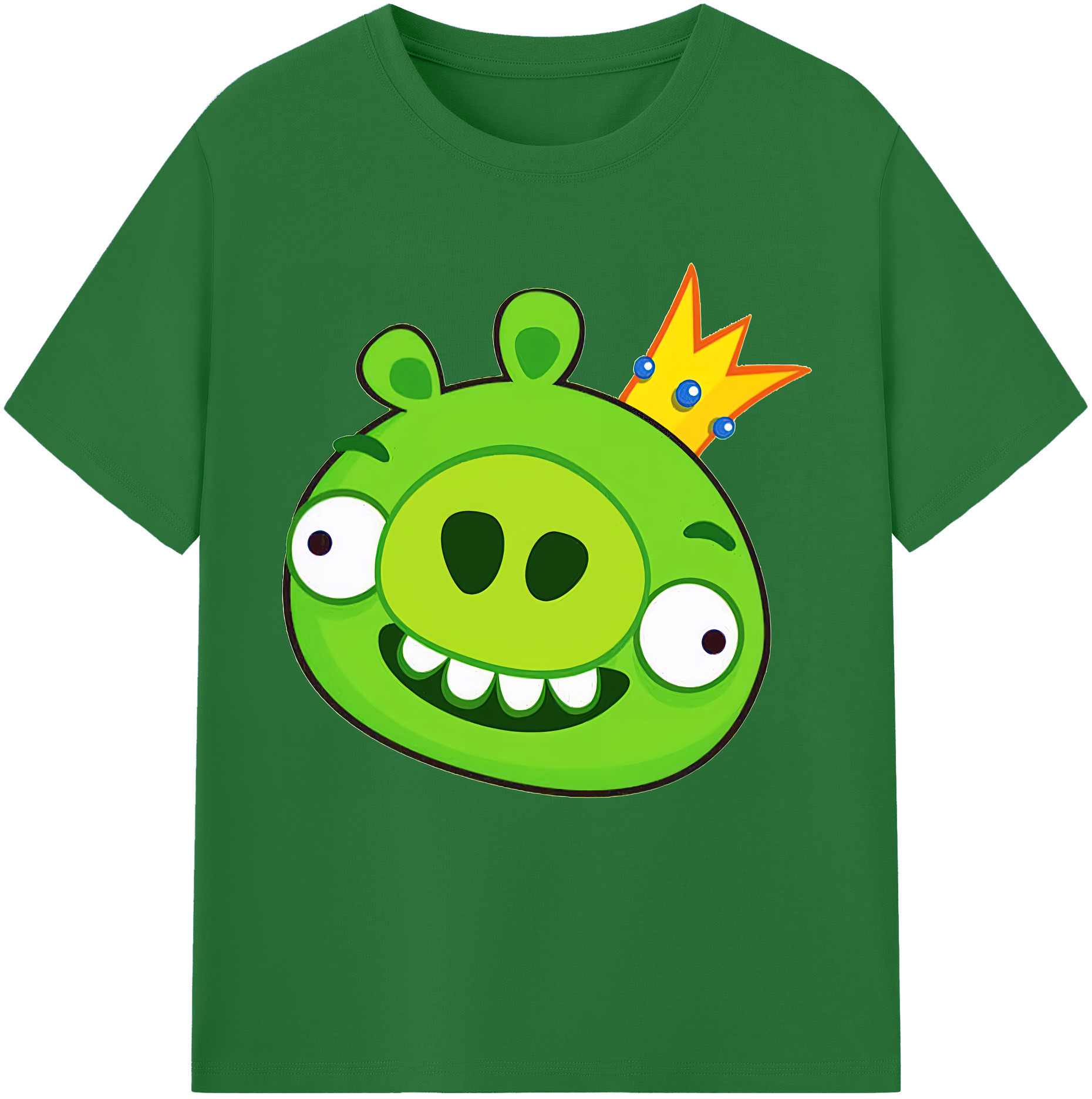 （画像用） Angry Birds アングリーバード 綿100％半袖Tシャツ（フロントプリント）