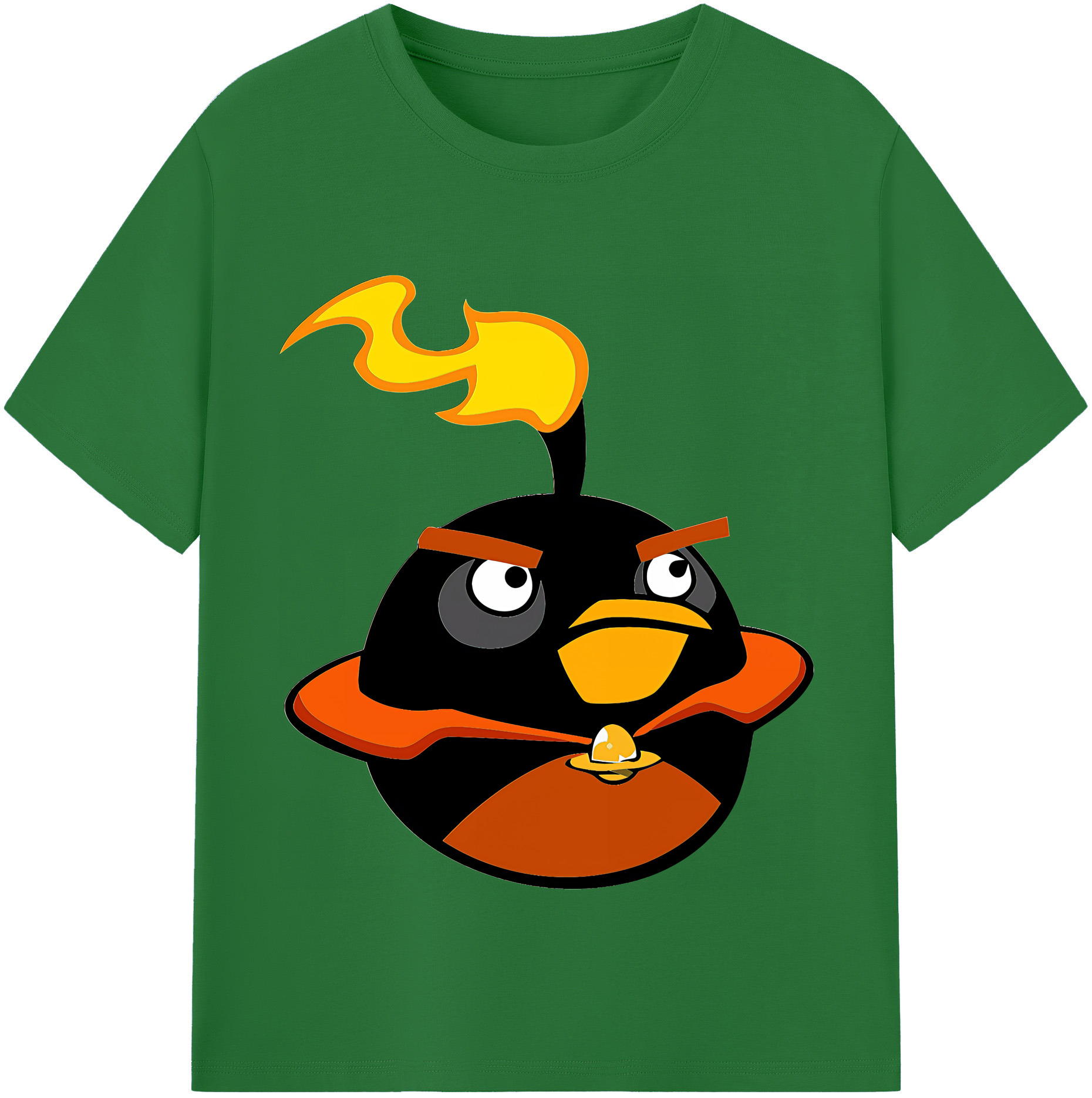 （画像用） Angry Birds アングリーバード 綿100％半袖Tシャツ（フロントプリント）