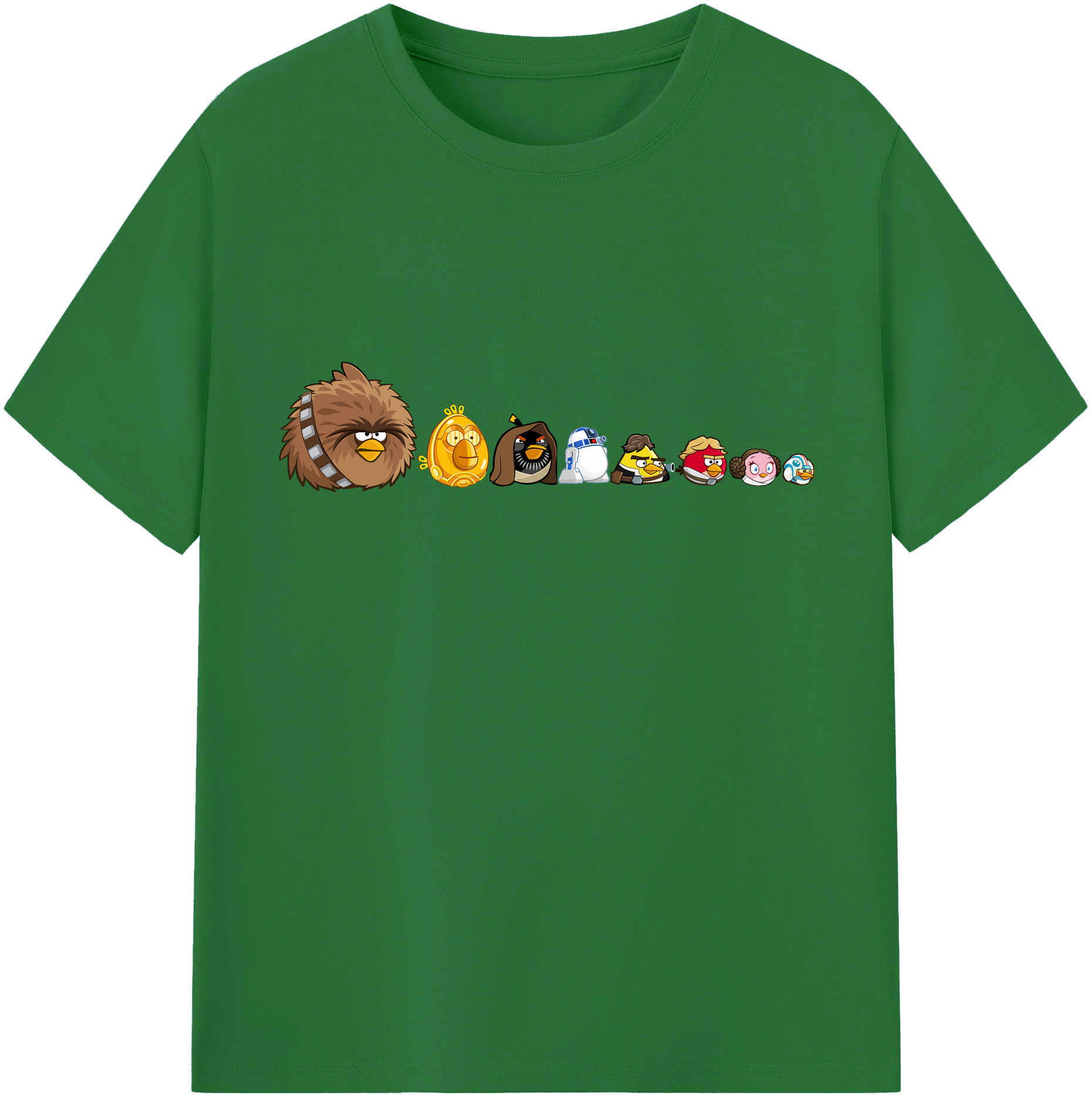 （画像用） Angry Birds アングリーバード 綿100％半袖Tシャツ（フロントプリント）