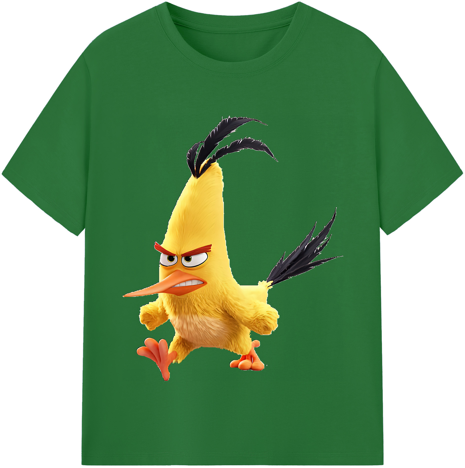 （画像用） Angry Birds アングリーバード 綿100％半袖Tシャツ（フロントプリント）