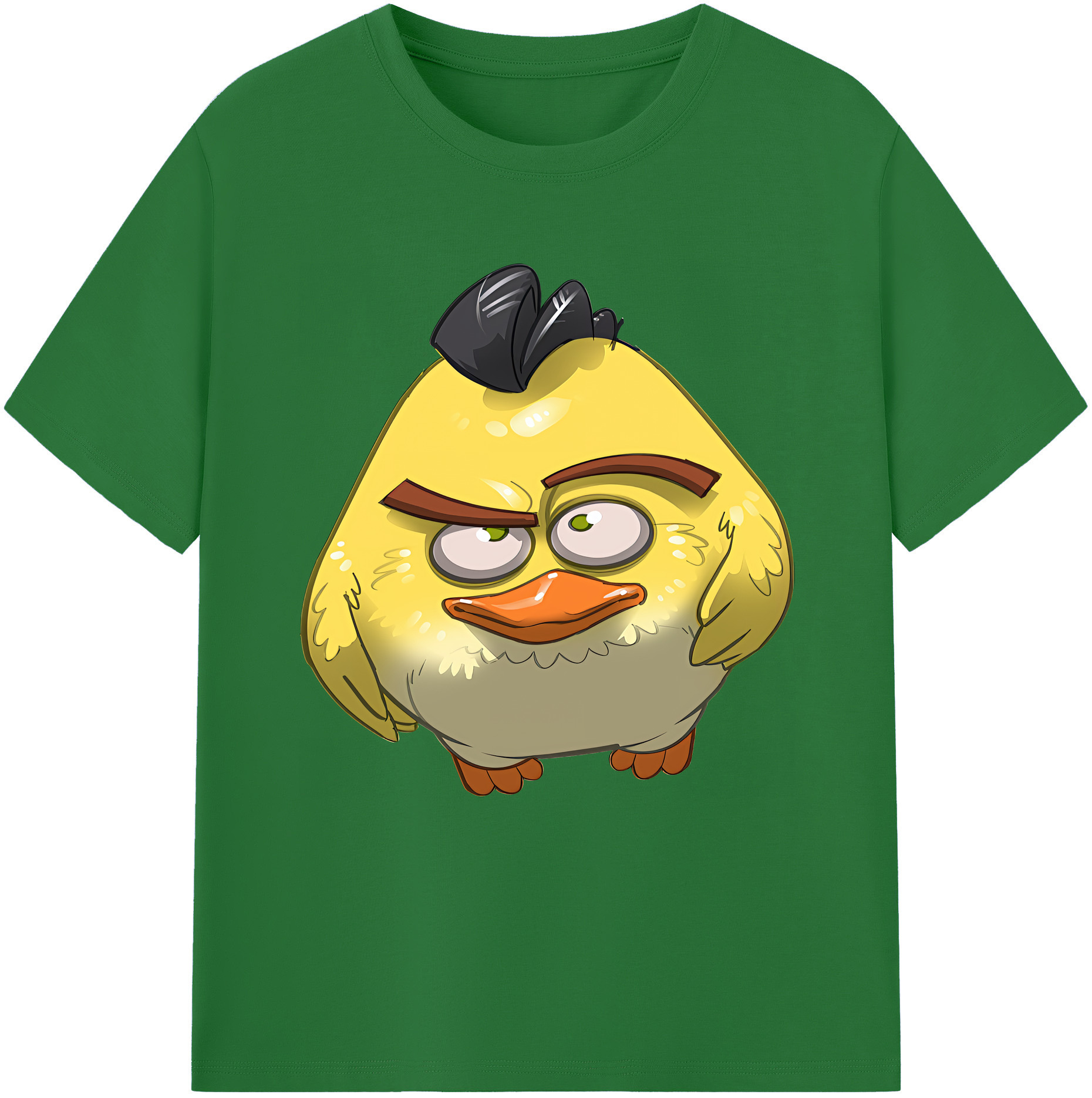 （画像用） Angry Birds アングリーバード 綿100％半袖Tシャツ（フロントプリント）
