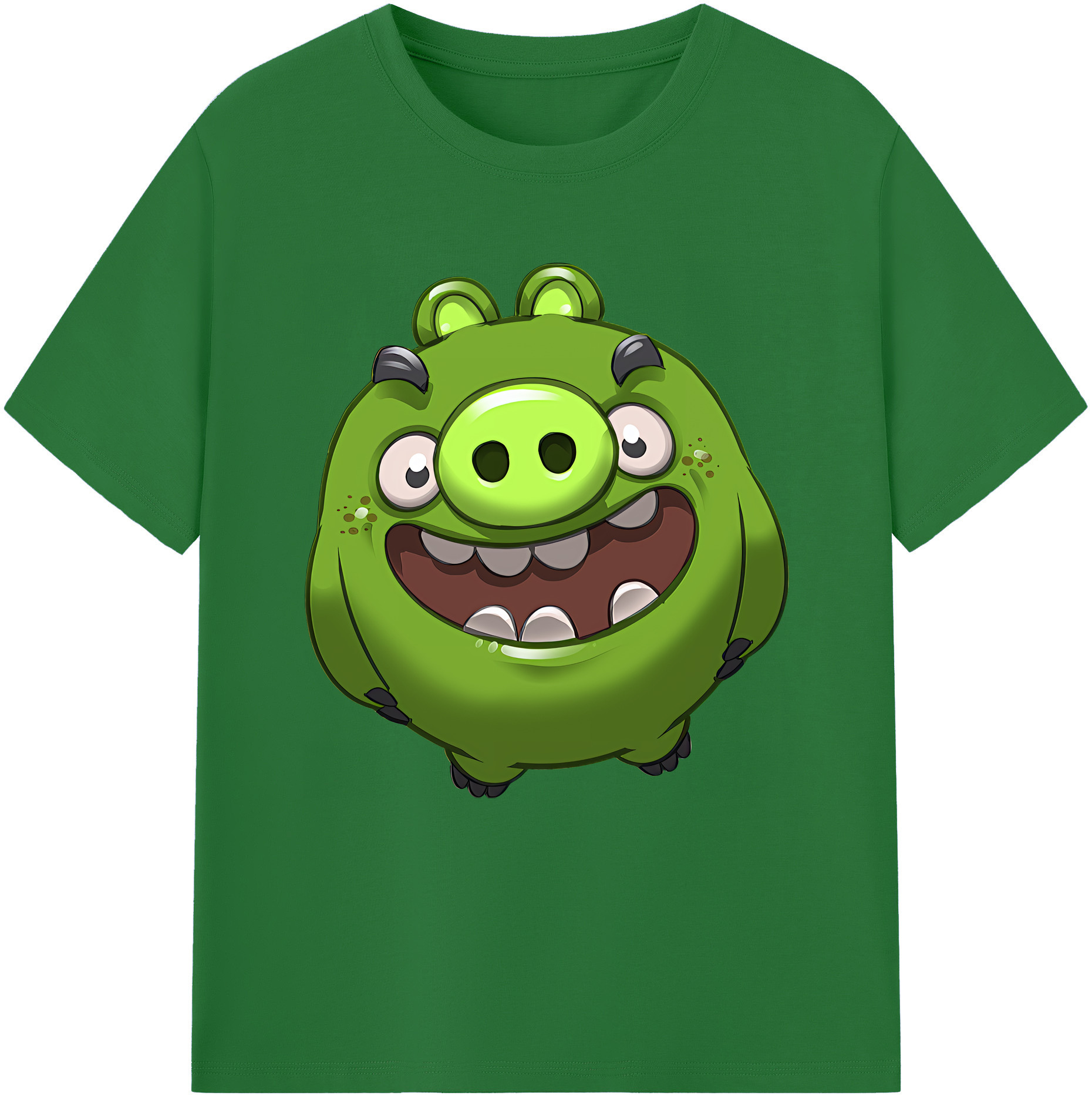 （画像用） Angry Birds アングリーバード 綿100％半袖Tシャツ（フロントプリント）