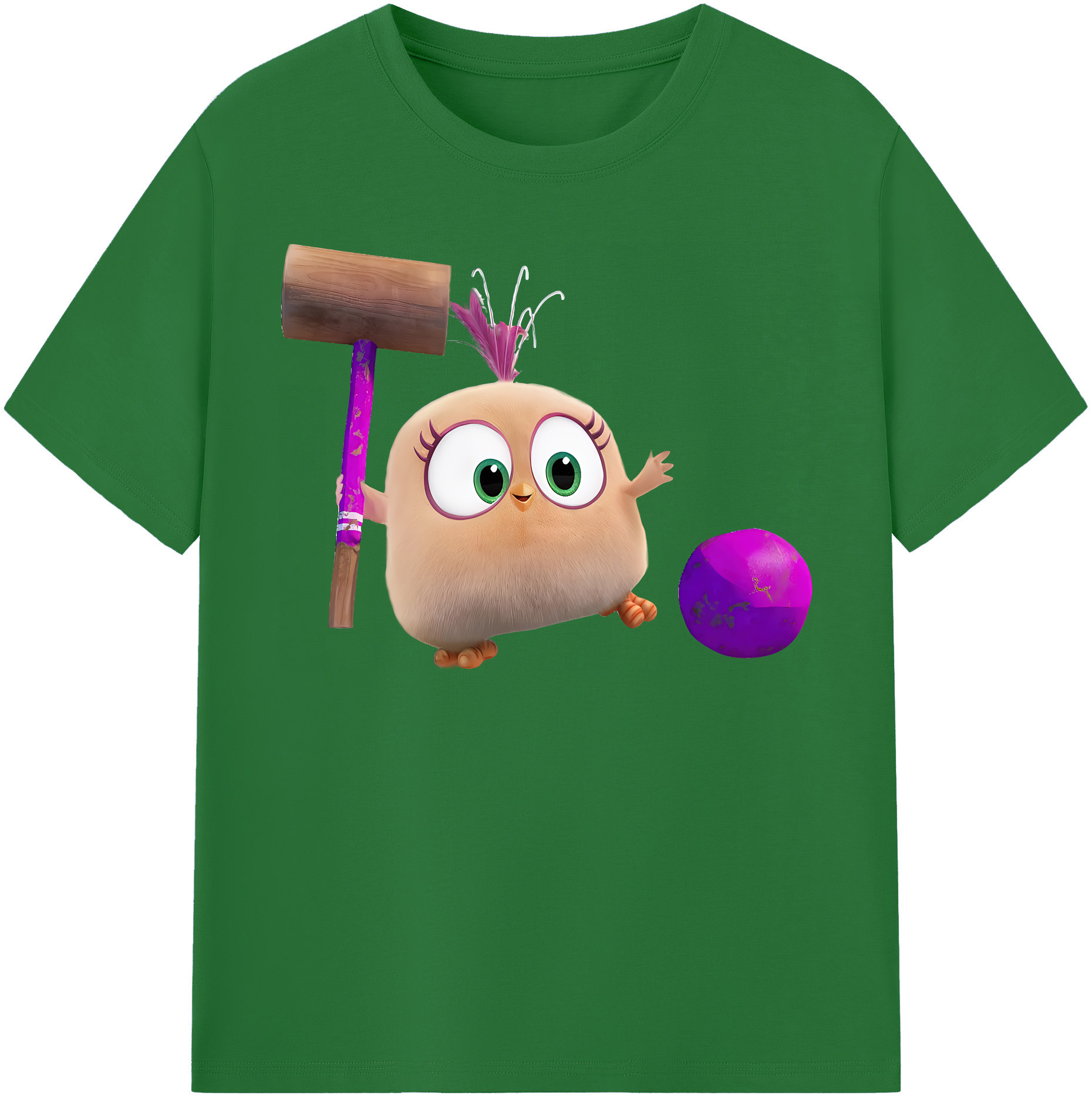 （画像用） Angry Birds アングリーバード 綿100％半袖Tシャツ（フロントプリント）