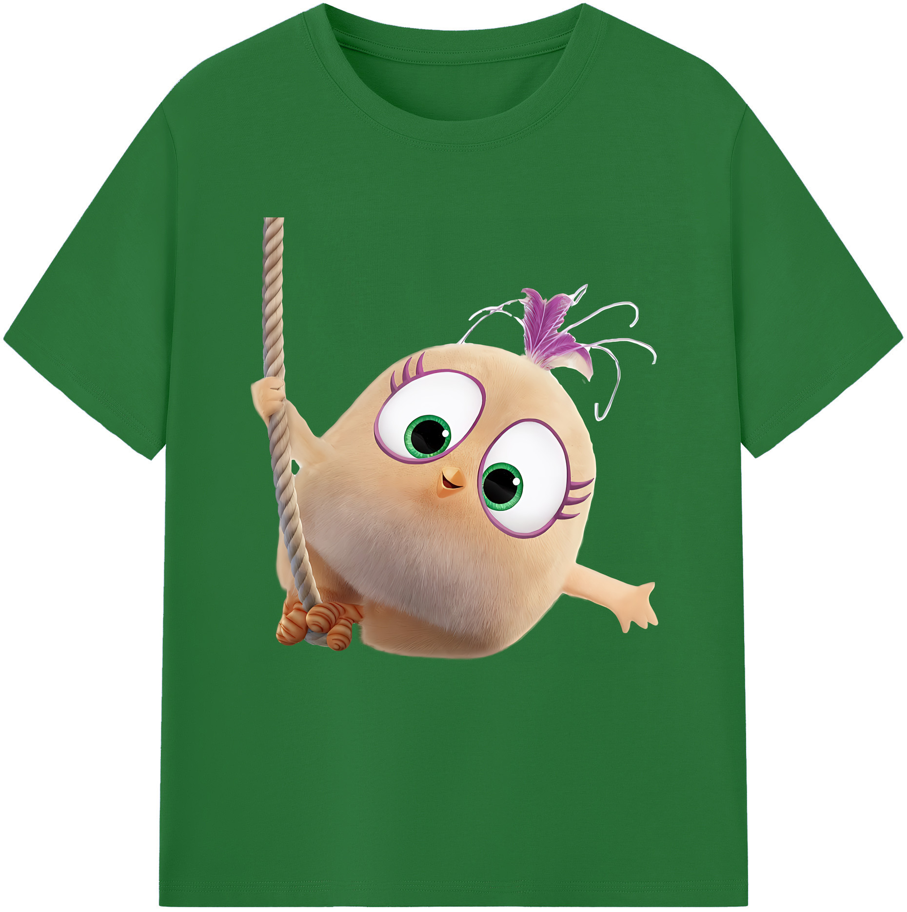 （画像用） Angry Birds アングリーバード 綿100％半袖Tシャツ（フロントプリント）