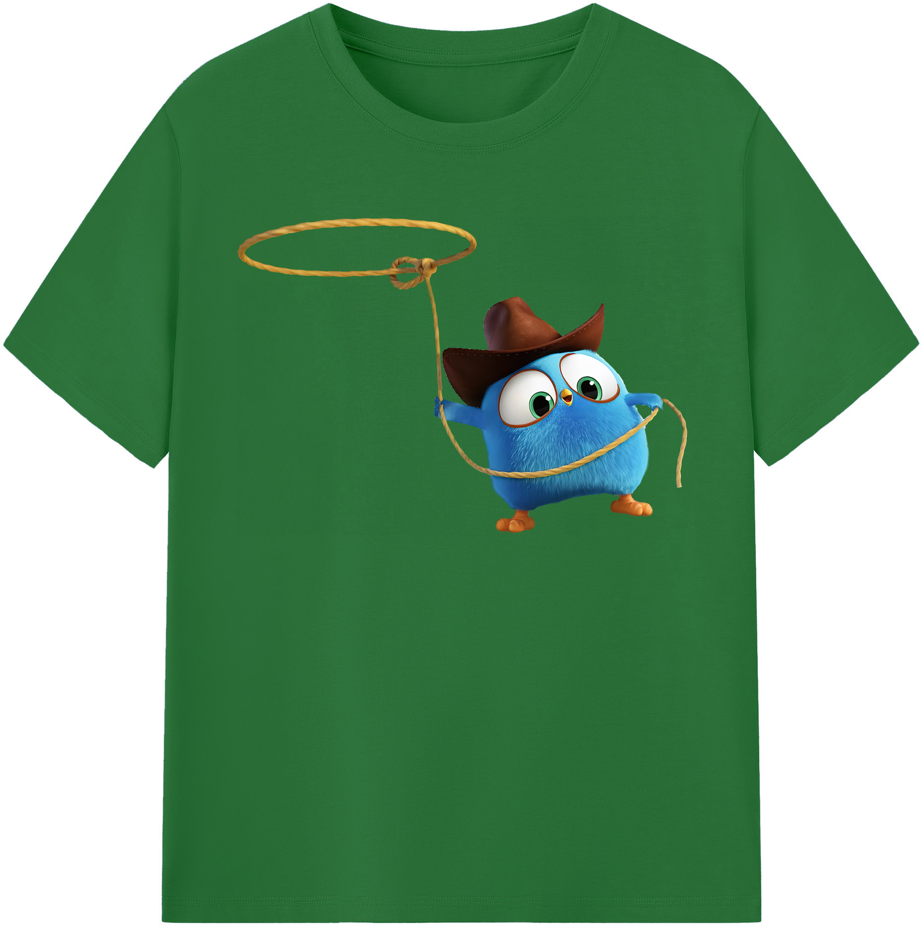 （画像用） Angry Birds アングリーバード 綿100％半袖Tシャツ（フロントプリント）