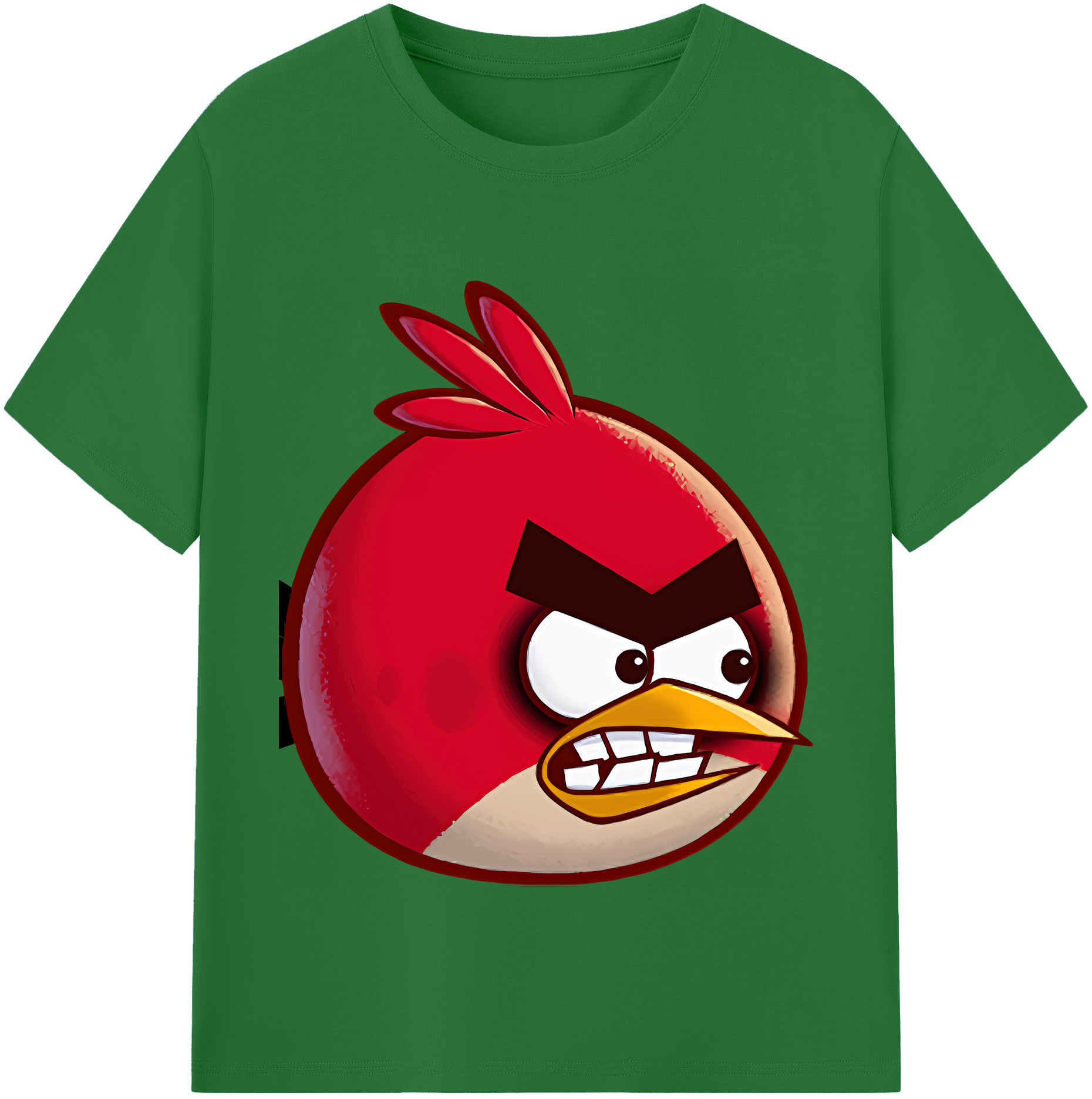 （画像用） Angry Birds アングリーバード 綿100％半袖Tシャツ（フロントプリント）