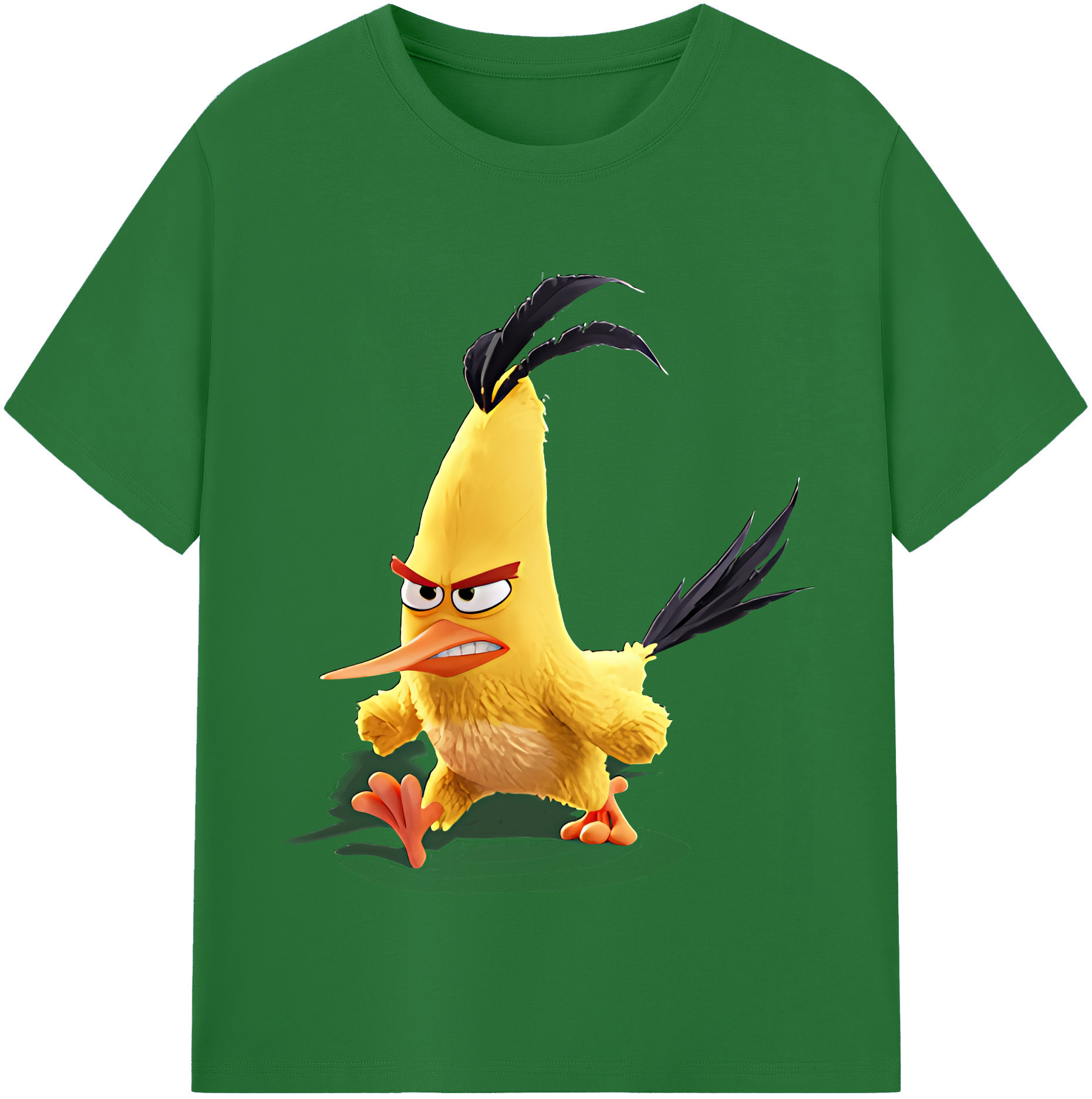 （画像用） Angry Birds アングリーバード 綿100％半袖Tシャツ（フロントプリント）