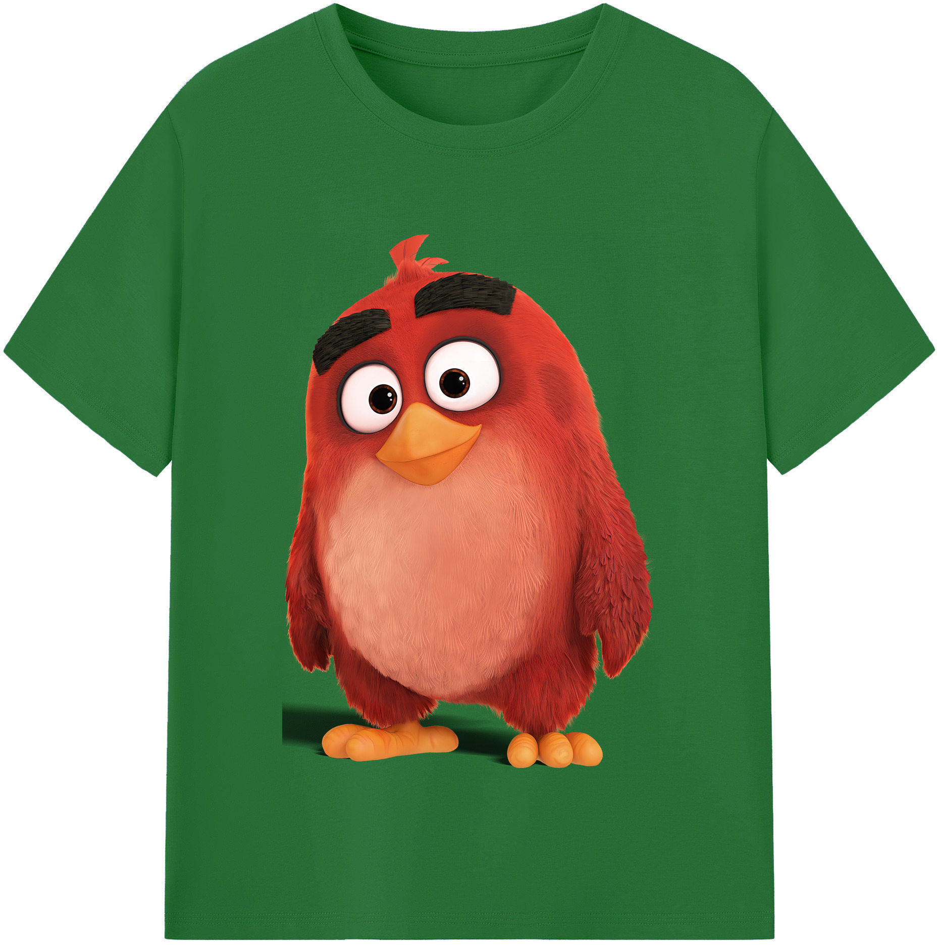 （画像用） Angry Birds アングリーバード 綿100％半袖Tシャツ（フロントプリント）