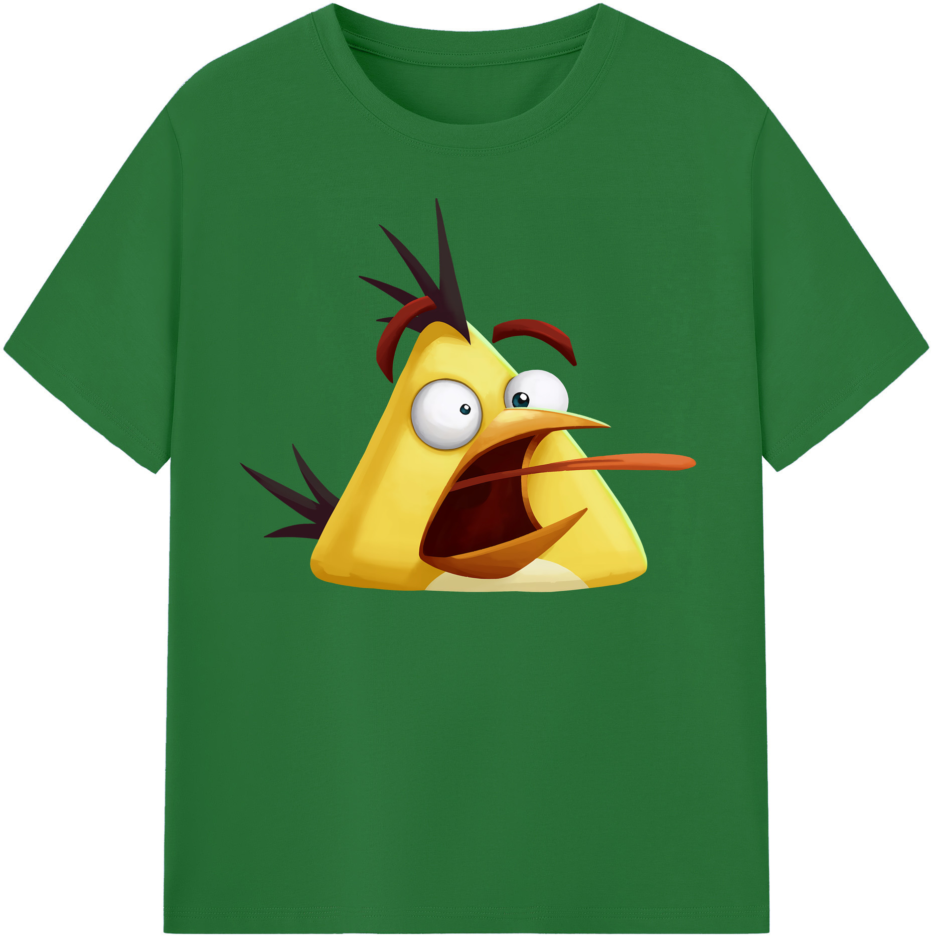 （画像用） Angry Birds アングリーバード 綿100％半袖Tシャツ（フロントプリント）