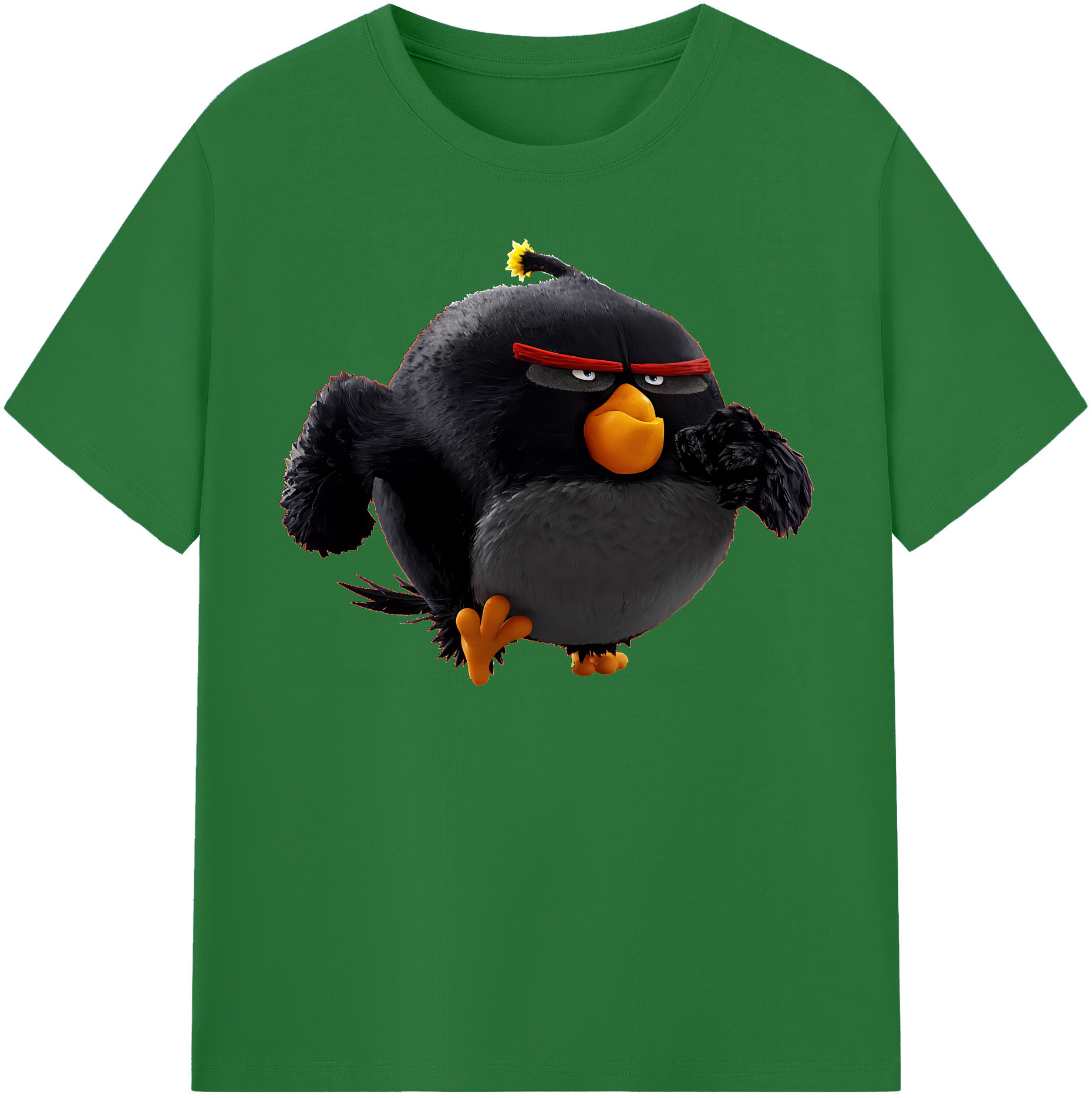 （画像用） Angry Birds アングリーバード 綿100％半袖Tシャツ（フロントプリント）