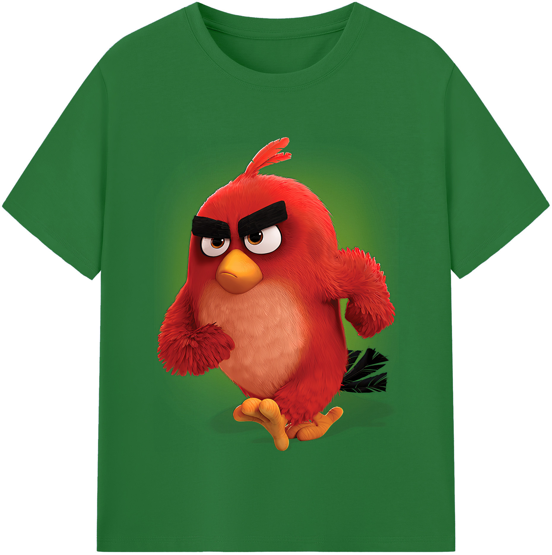 （画像用） Angry Birds アングリーバード 綿100％半袖Tシャツ（フロントプリント）