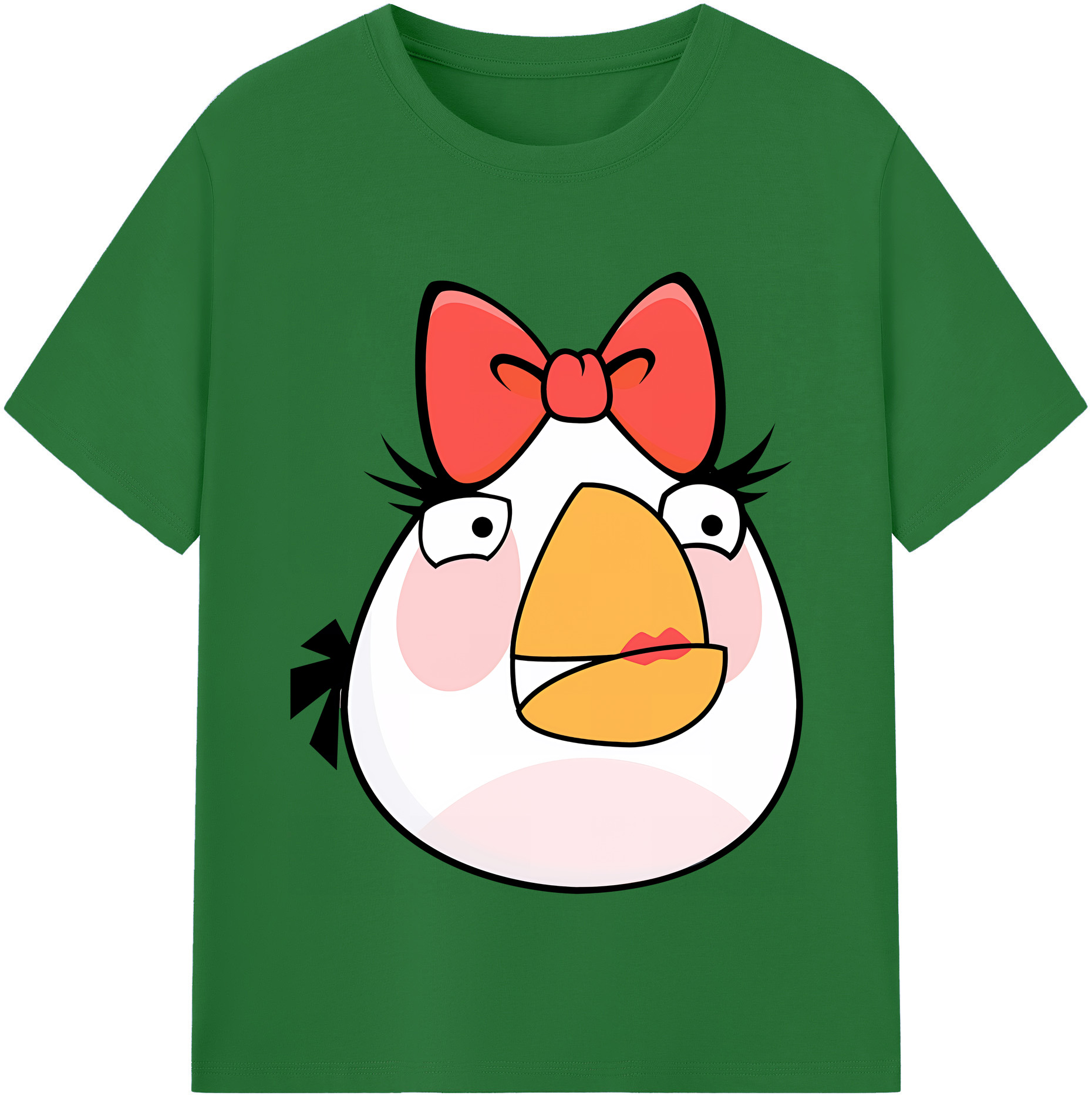 （画像用） Angry Birds アングリーバード 綿100％半袖Tシャツ（フロントプリント）