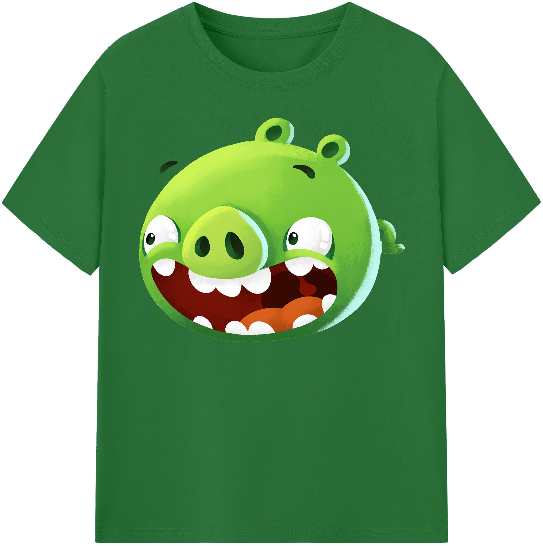 （画像用） Angry Birds アングリーバード 綿100％半袖Tシャツ（フロントプリント）