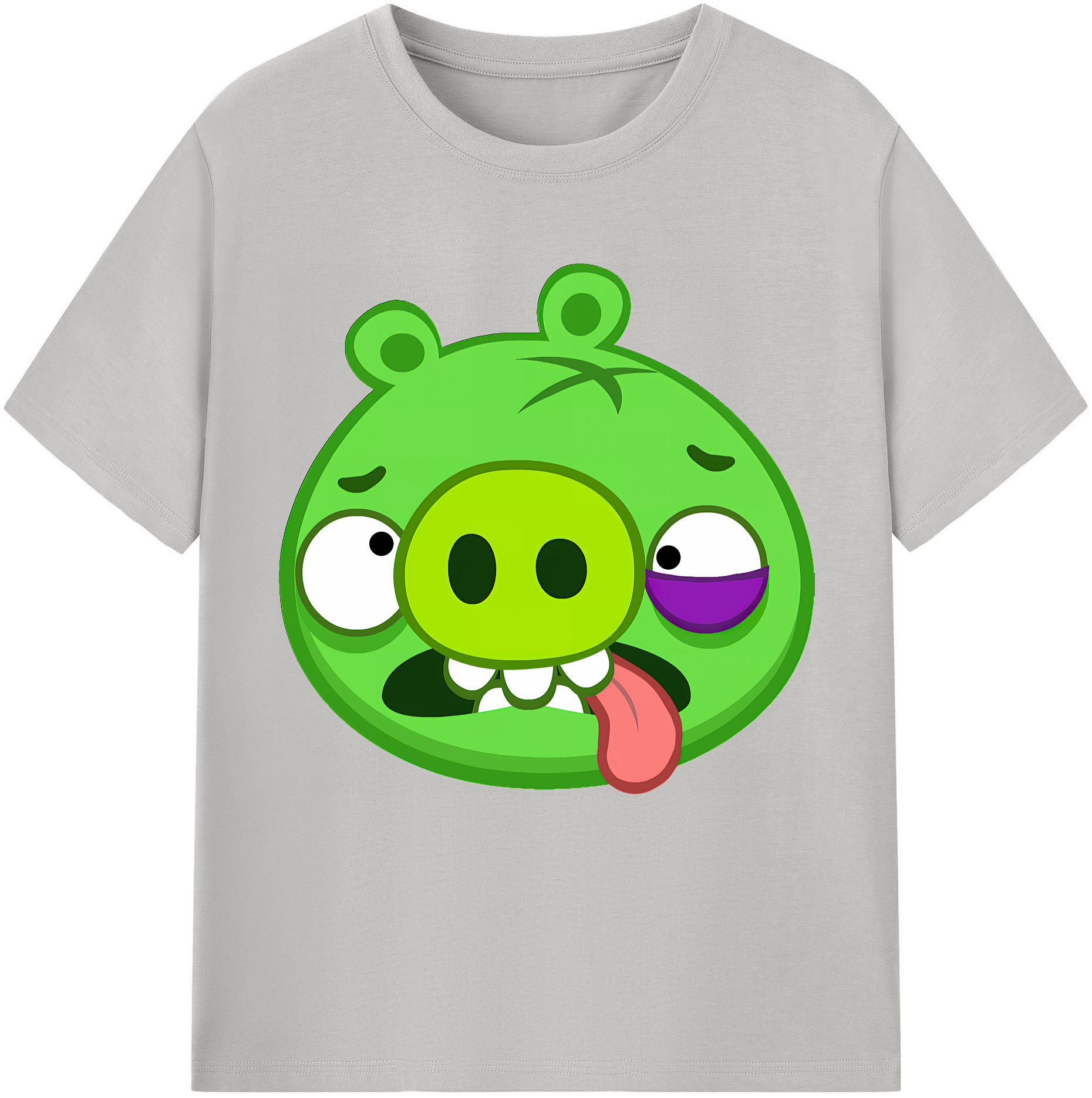 （画像用） Angry Birds アングリーバード 綿100％半袖Tシャツ（フロントプリント）