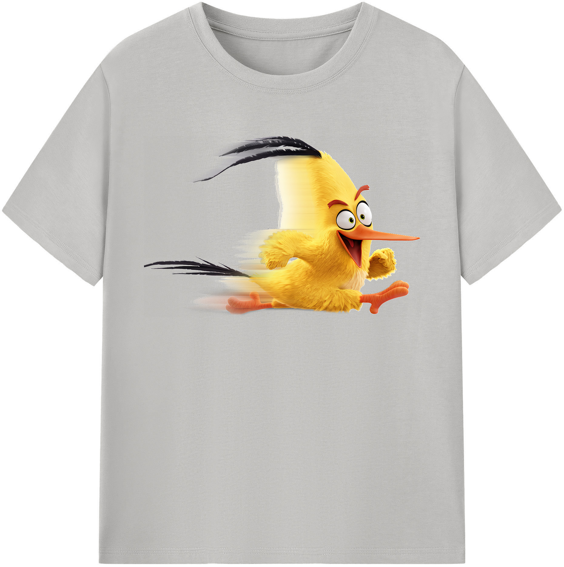 （画像用） Angry Birds アングリーバード 綿100％半袖Tシャツ（フロントプリント）