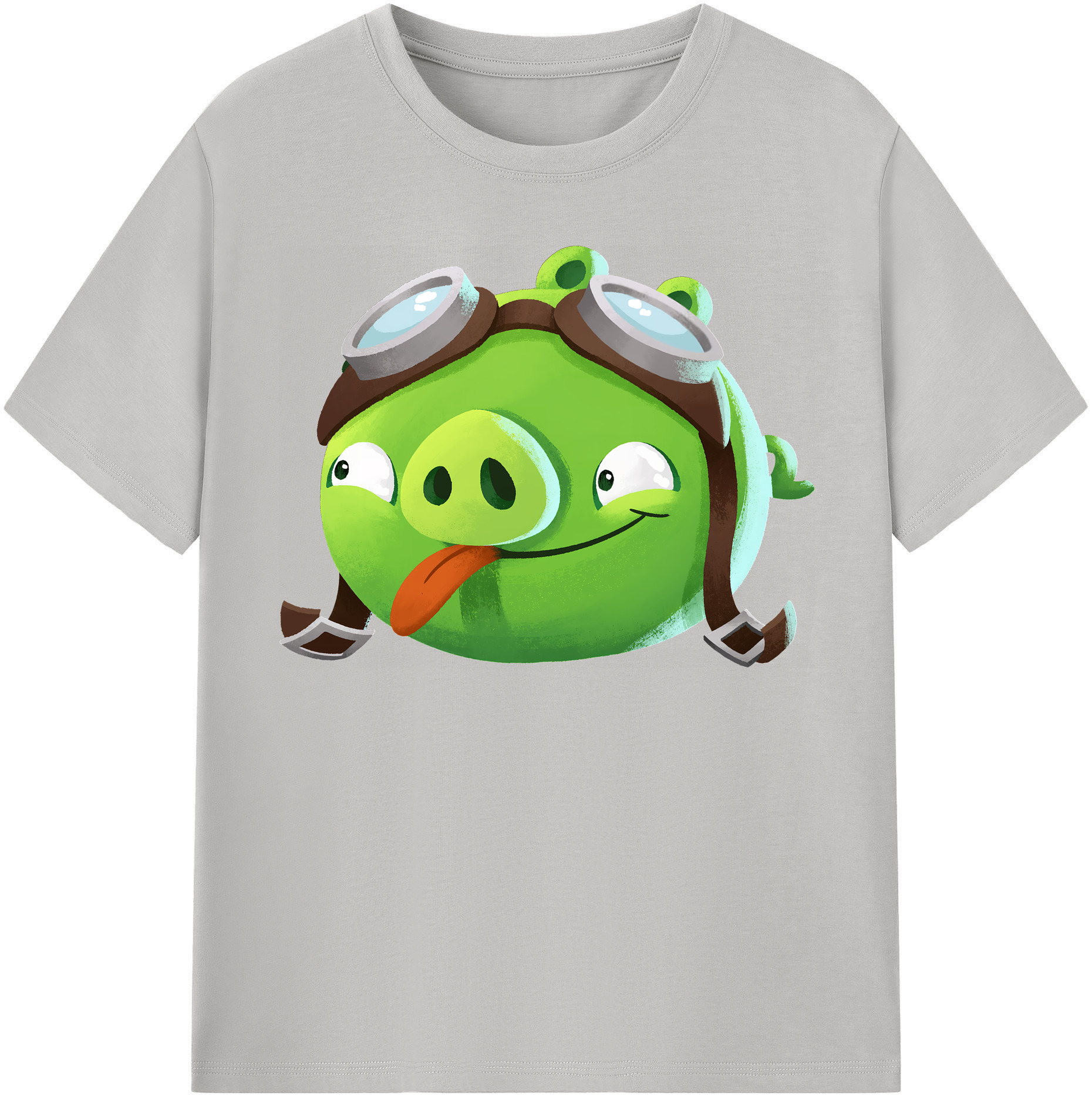 （画像用） Angry Birds アングリーバード 綿100％半袖Tシャツ（フロントプリント）
