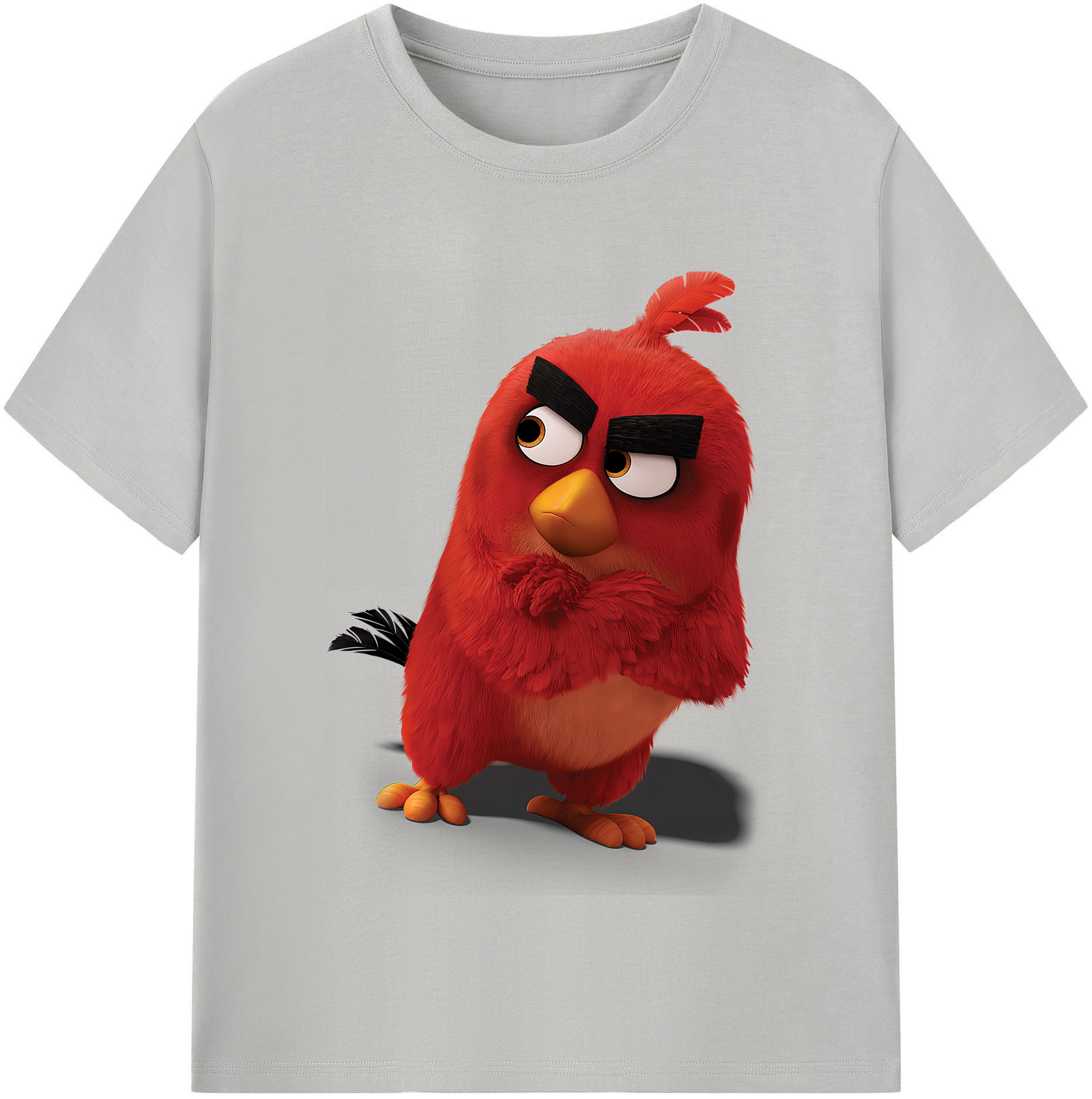 （画像用） Angry Birds アングリーバード 綿100％半袖Tシャツ（フロントプリント）