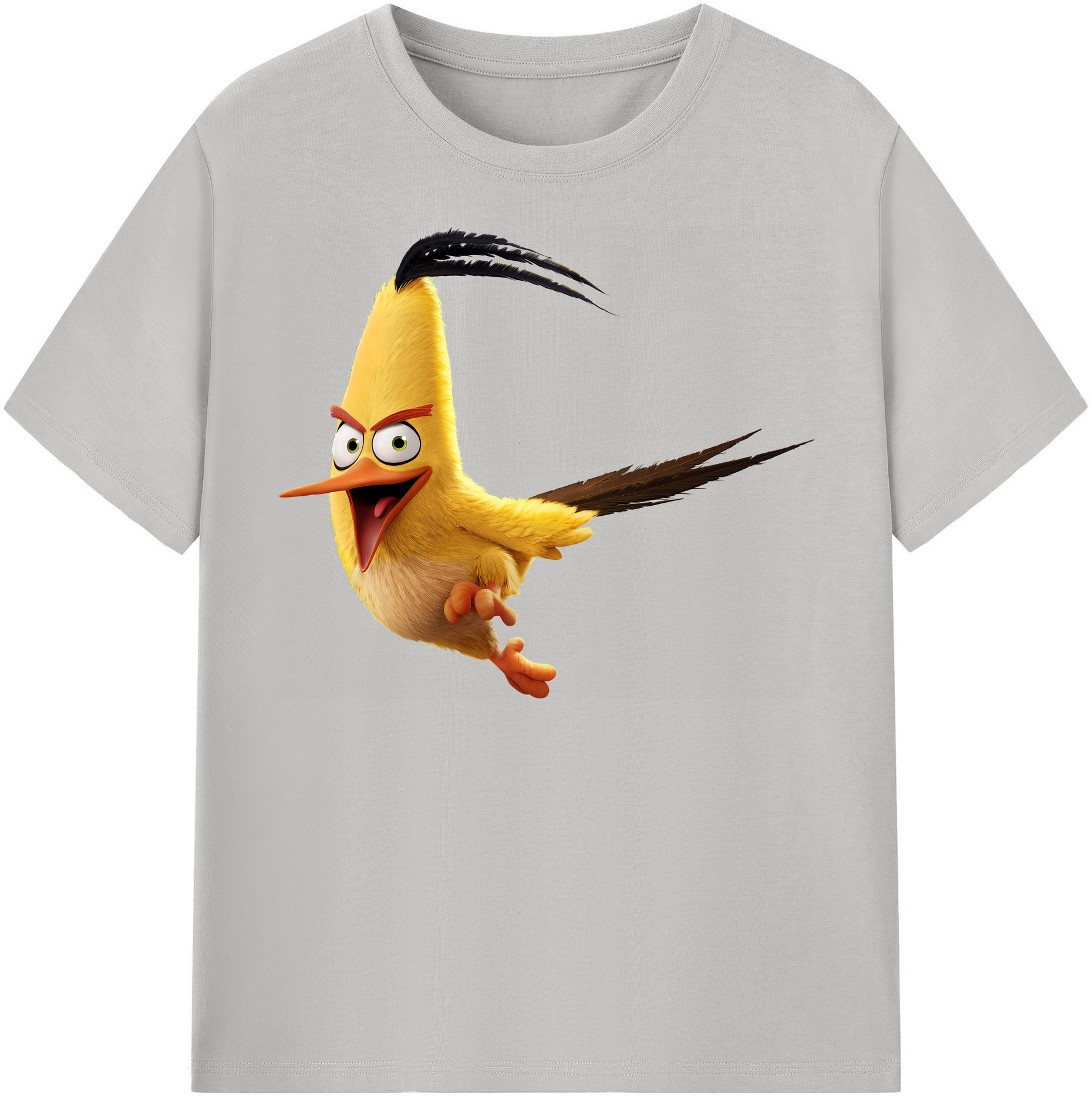 （画像用） Angry Birds アングリーバード 綿100％半袖Tシャツ（フロントプリント）