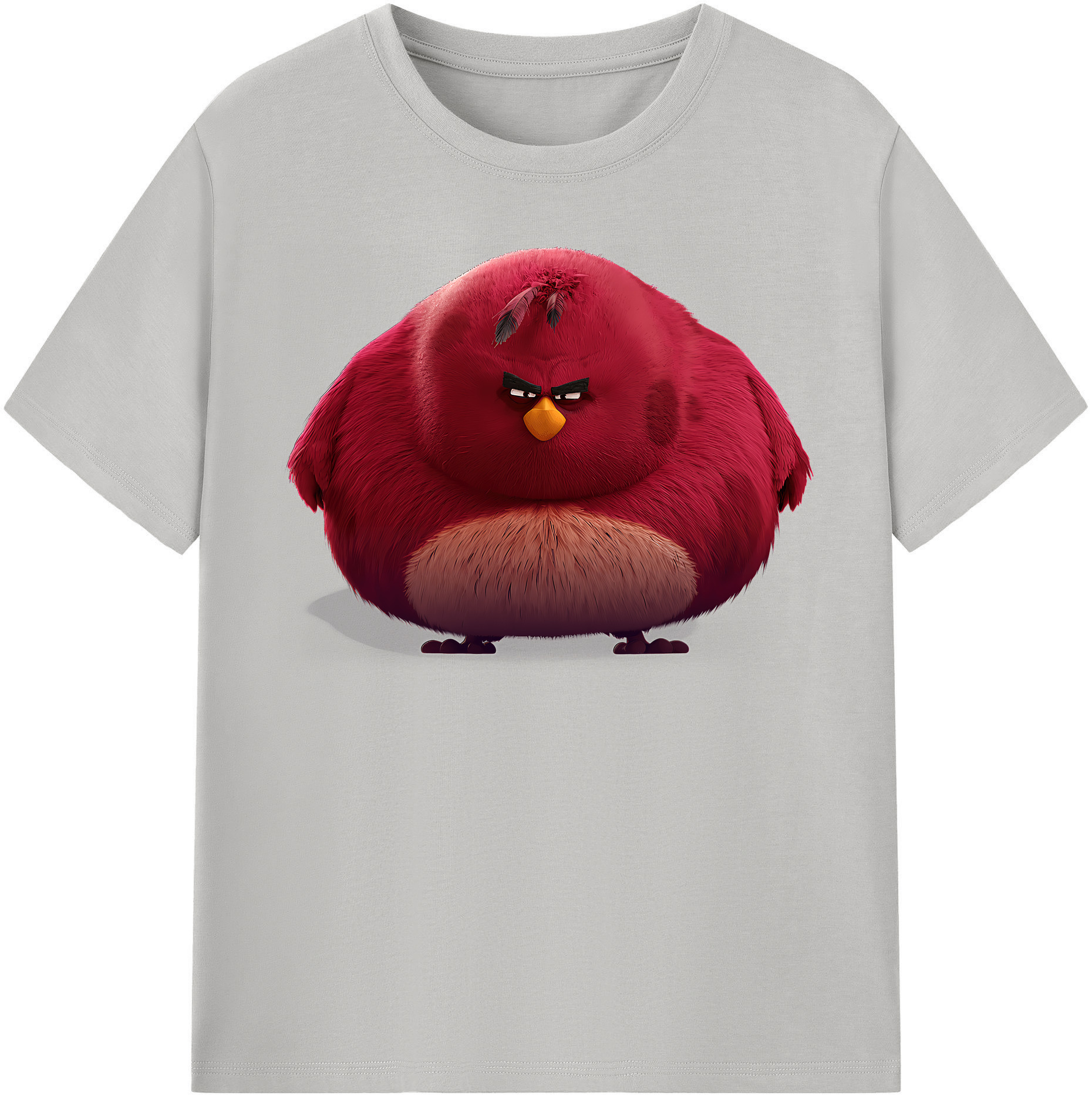 （画像用） Angry Birds アングリーバード 綿100％半袖Tシャツ（フロントプリント）