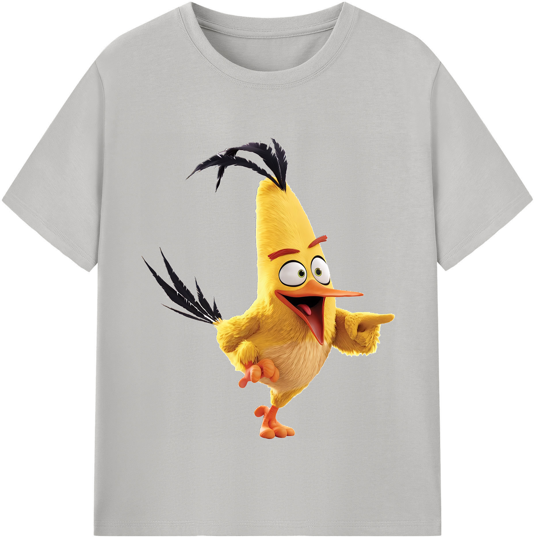 （画像用） Angry Birds アングリーバード 綿100％半袖Tシャツ（フロントプリント）