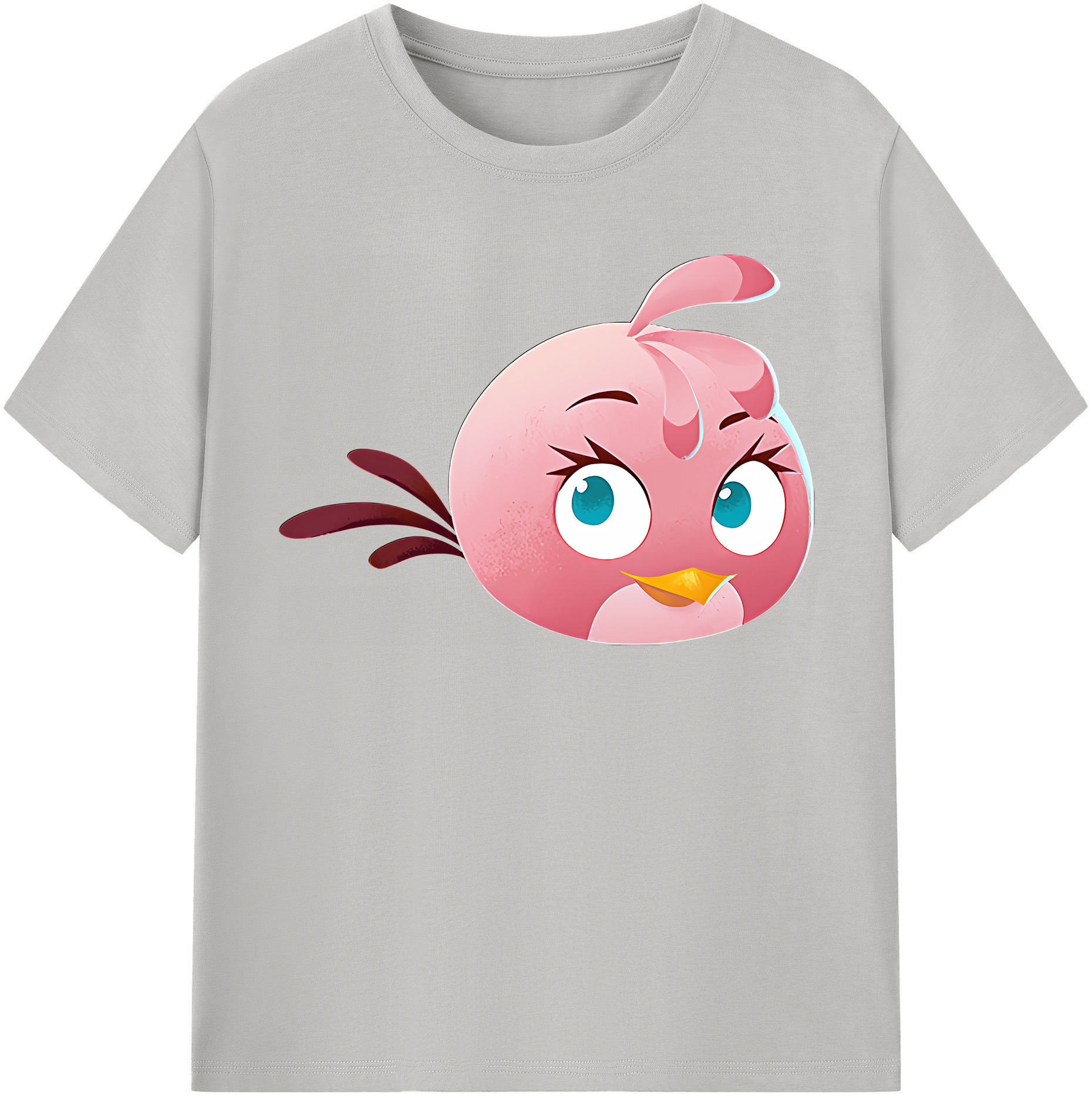 （画像用） Angry Birds アングリーバード 綿100％半袖Tシャツ（フロントプリント）