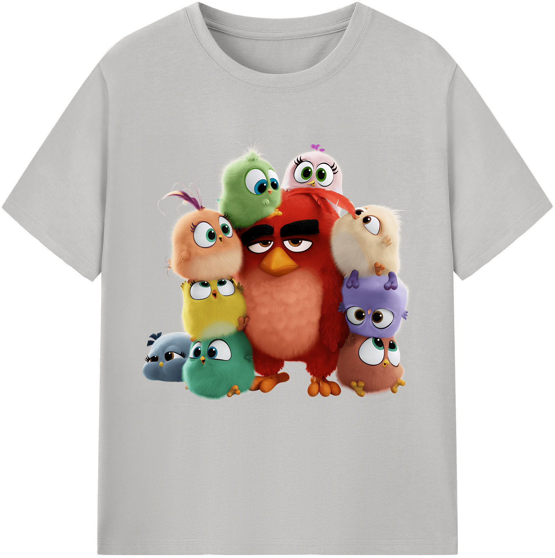 （画像用） Angry Birds アングリーバード 綿100％半袖Tシャツ（フロントプリント）