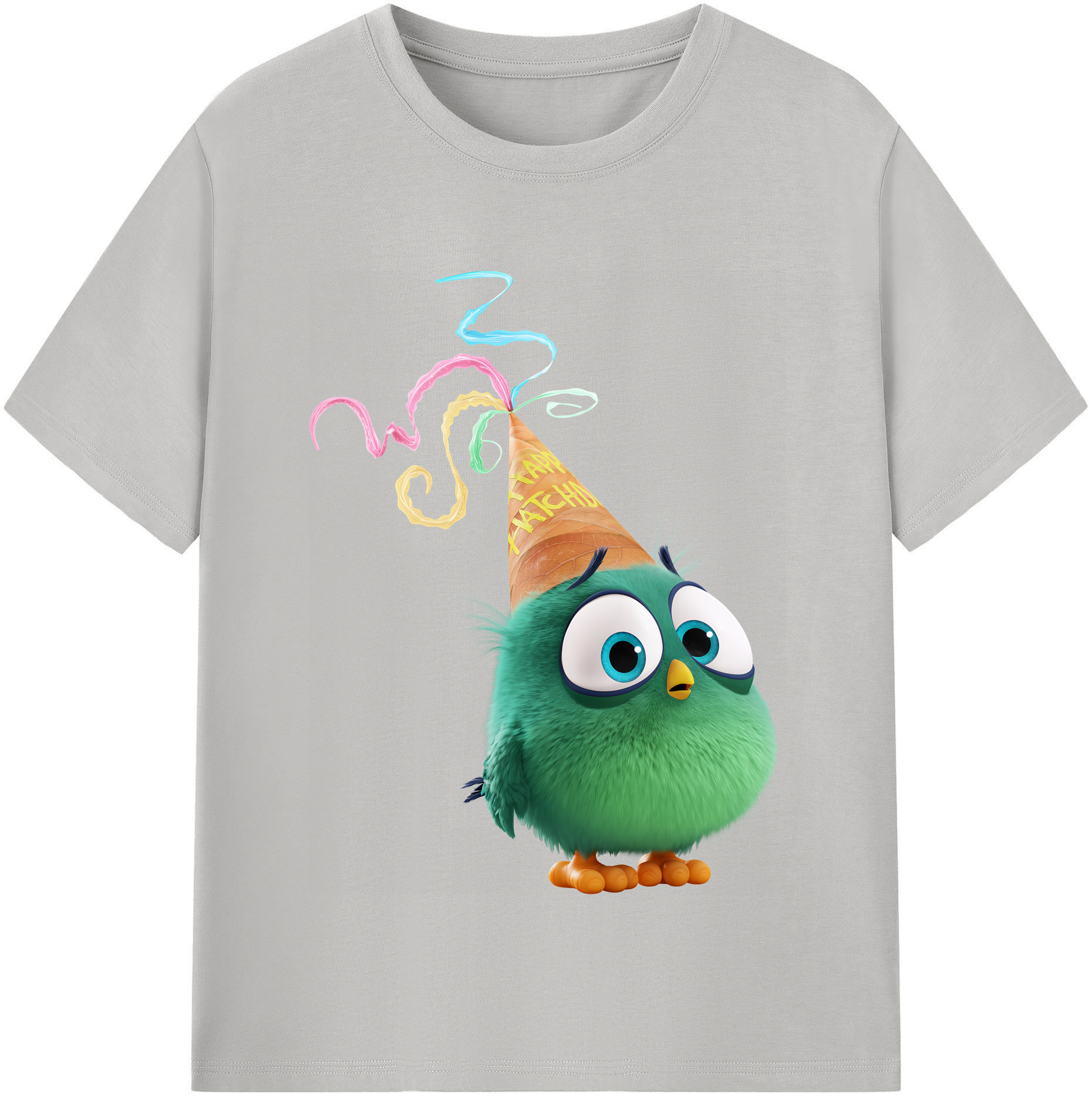 （画像用） Angry Birds アングリーバード 綿100％半袖Tシャツ（フロントプリント）