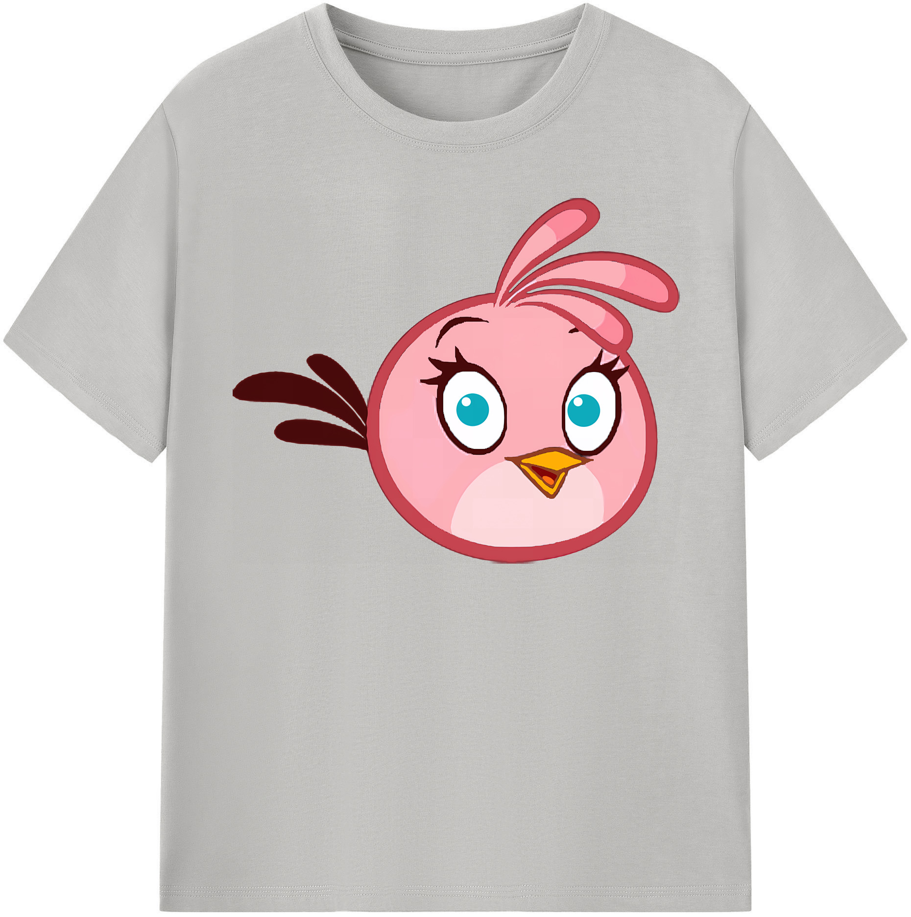 （画像用） Angry Birds アングリーバード 綿100％半袖Tシャツ（フロントプリント）