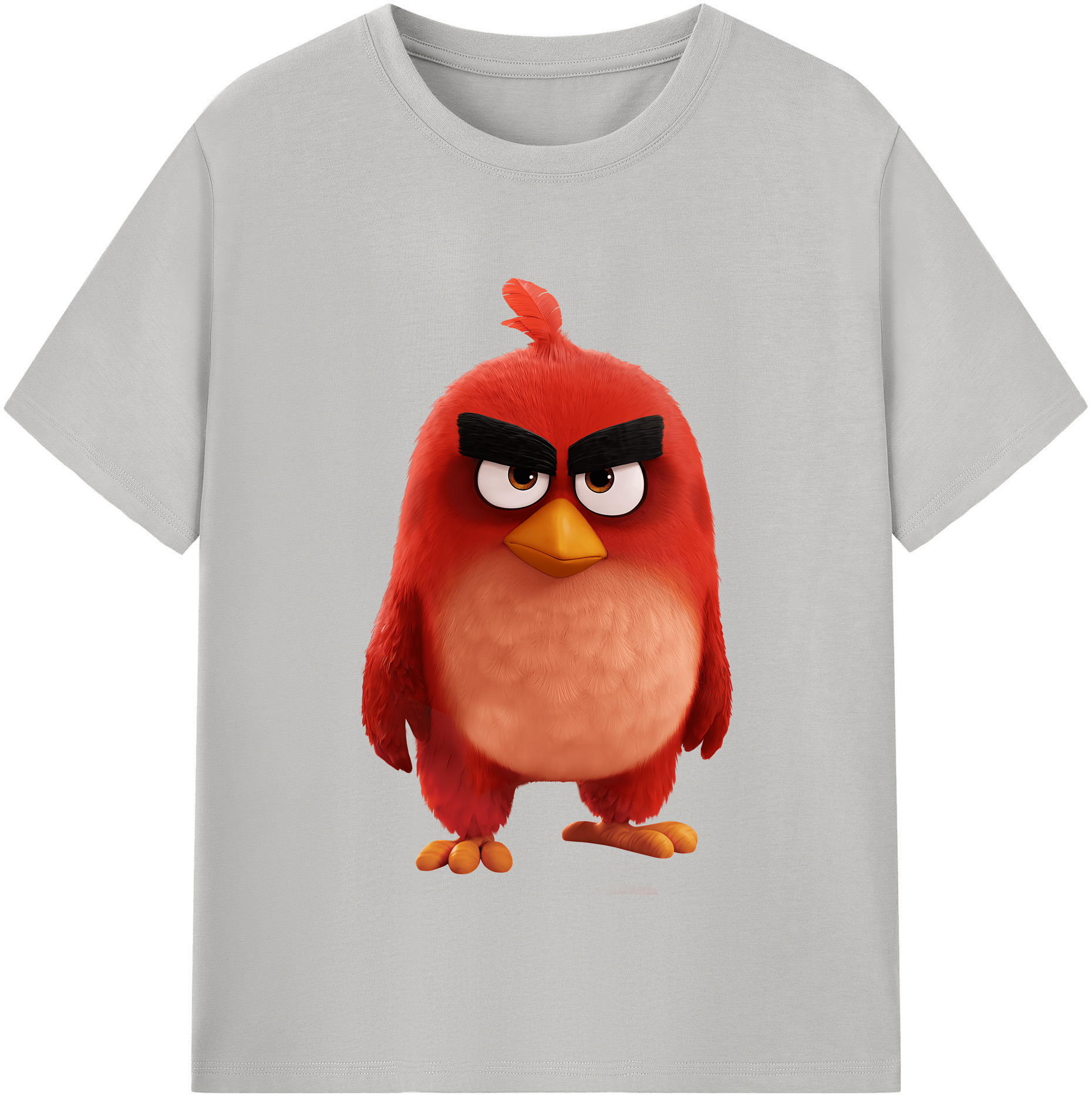 （画像用） Angry Birds アングリーバード 綿100％半袖Tシャツ（フロントプリント）