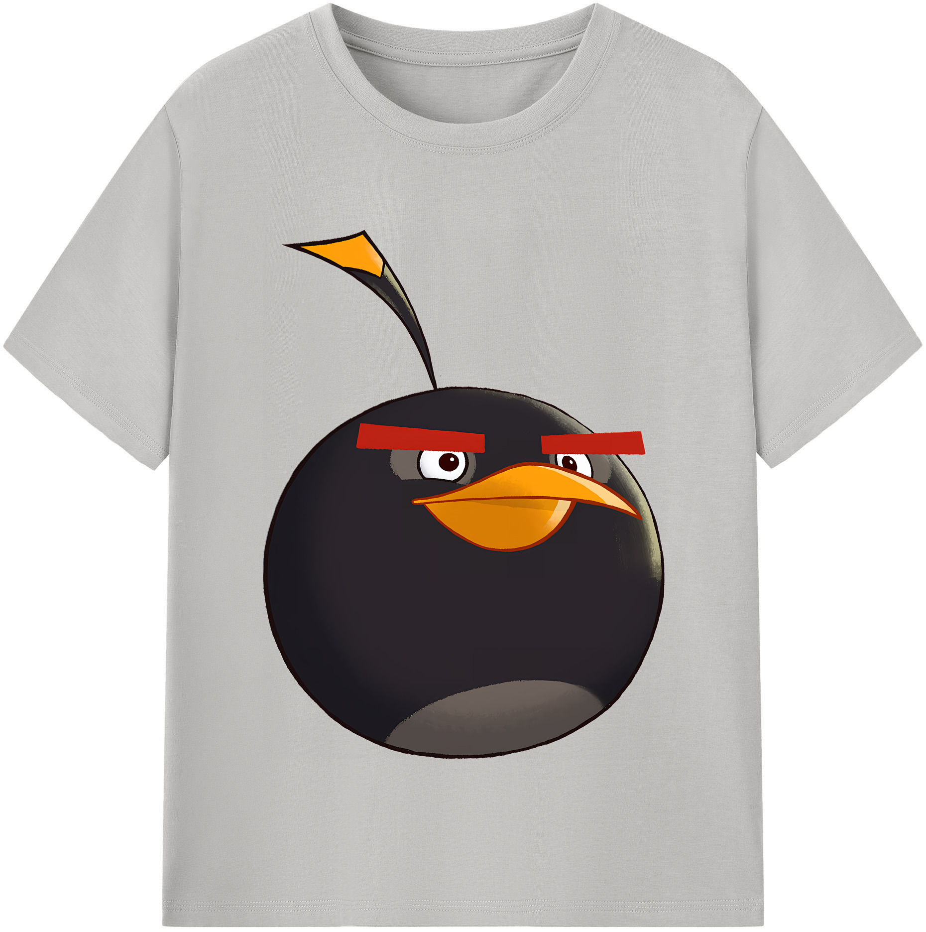（画像用） Angry Birds アングリーバード 綿100％半袖Tシャツ（フロントプリント）