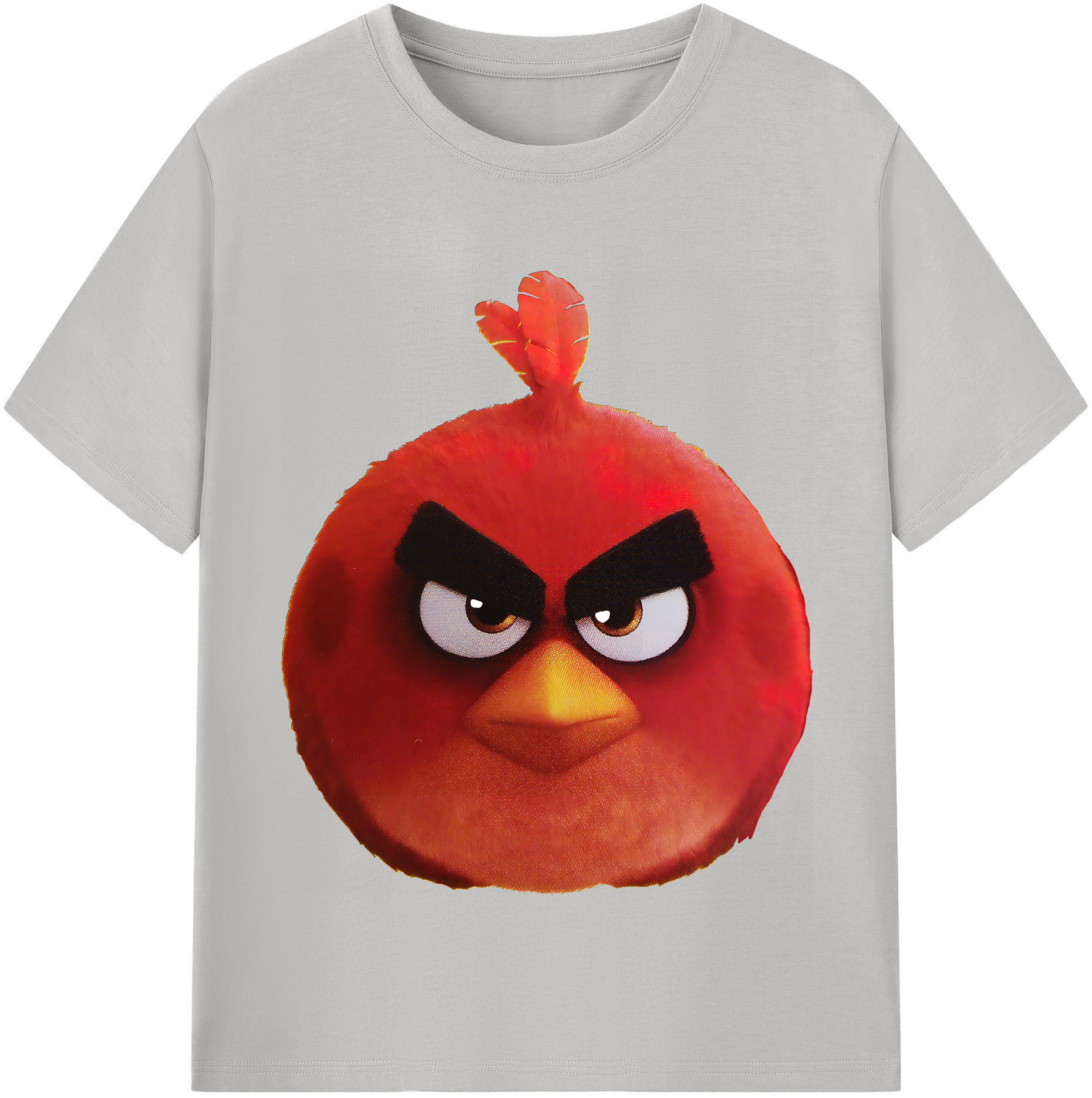 （画像用） Angry Birds アングリーバード 綿100％半袖Tシャツ（フロントプリント）