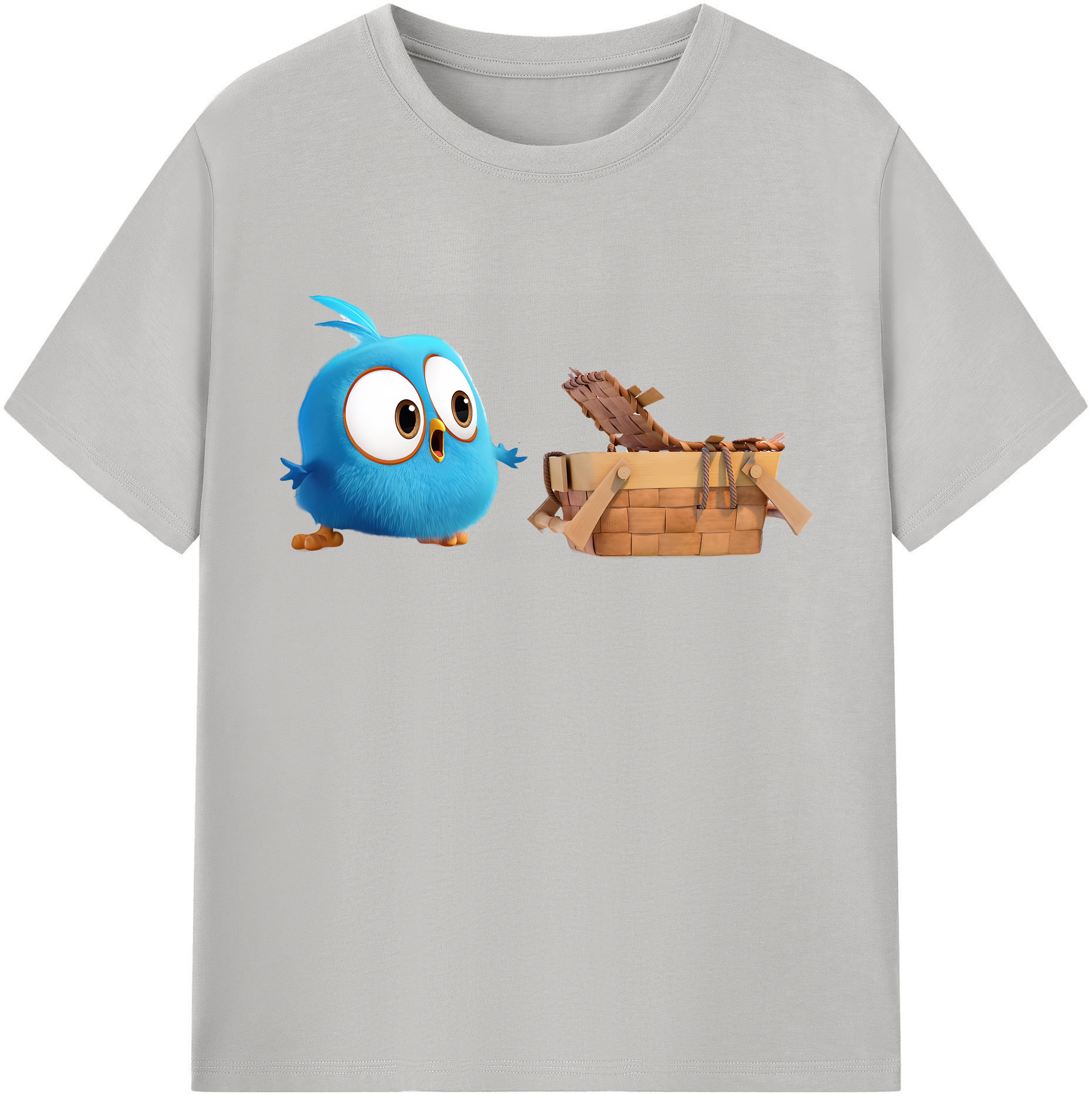 （画像用） Angry Birds アングリーバード 綿100％半袖Tシャツ（フロントプリント）