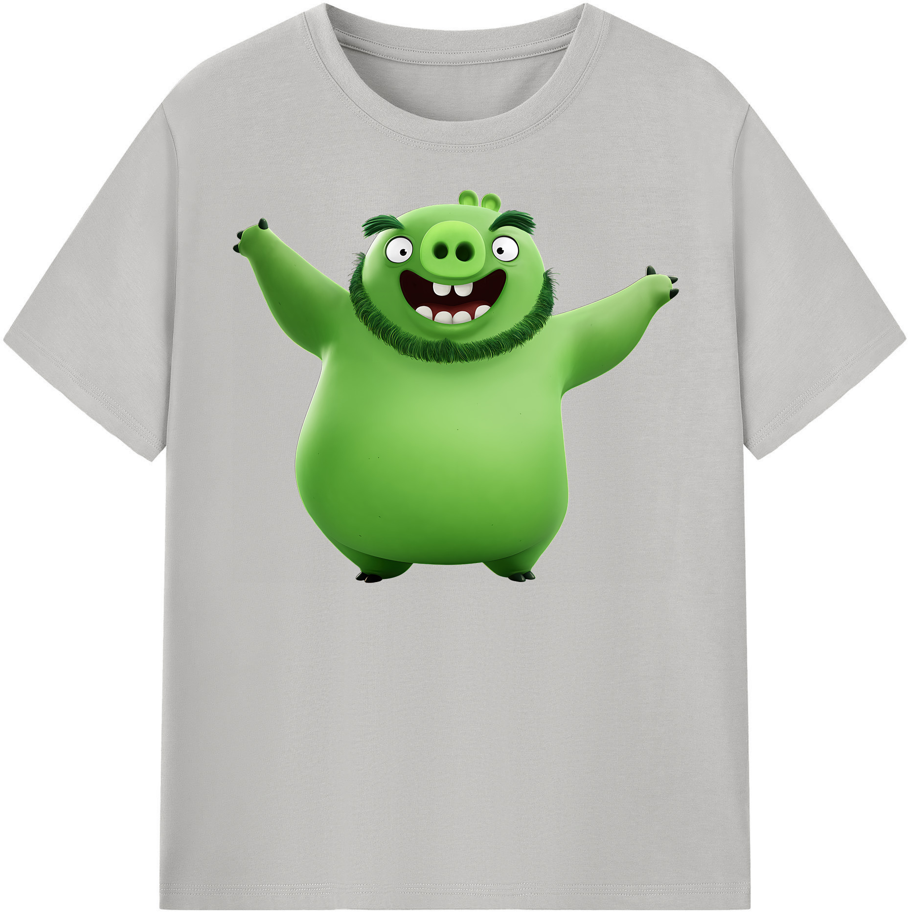 （画像用） Angry Birds アングリーバード 綿100％半袖Tシャツ（フロントプリント）
