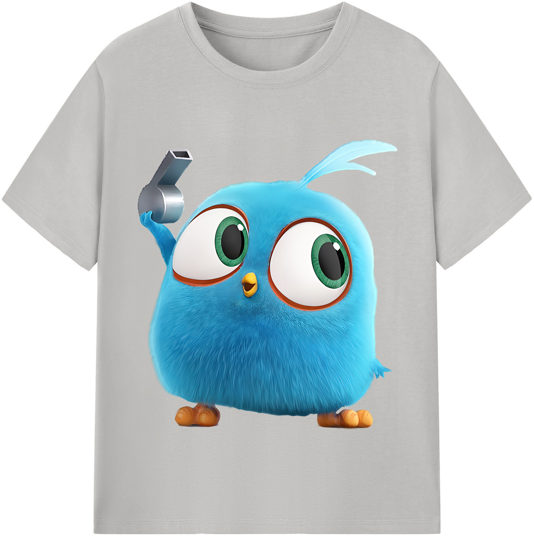 （画像用） Angry Birds アングリーバード 綿100％半袖Tシャツ（フロントプリント）