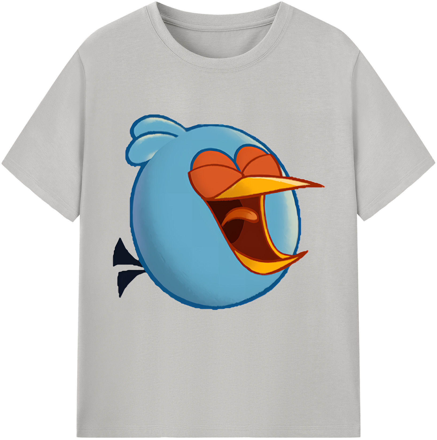 （画像用） Angry Birds アングリーバード 綿100％半袖Tシャツ（フロントプリント）