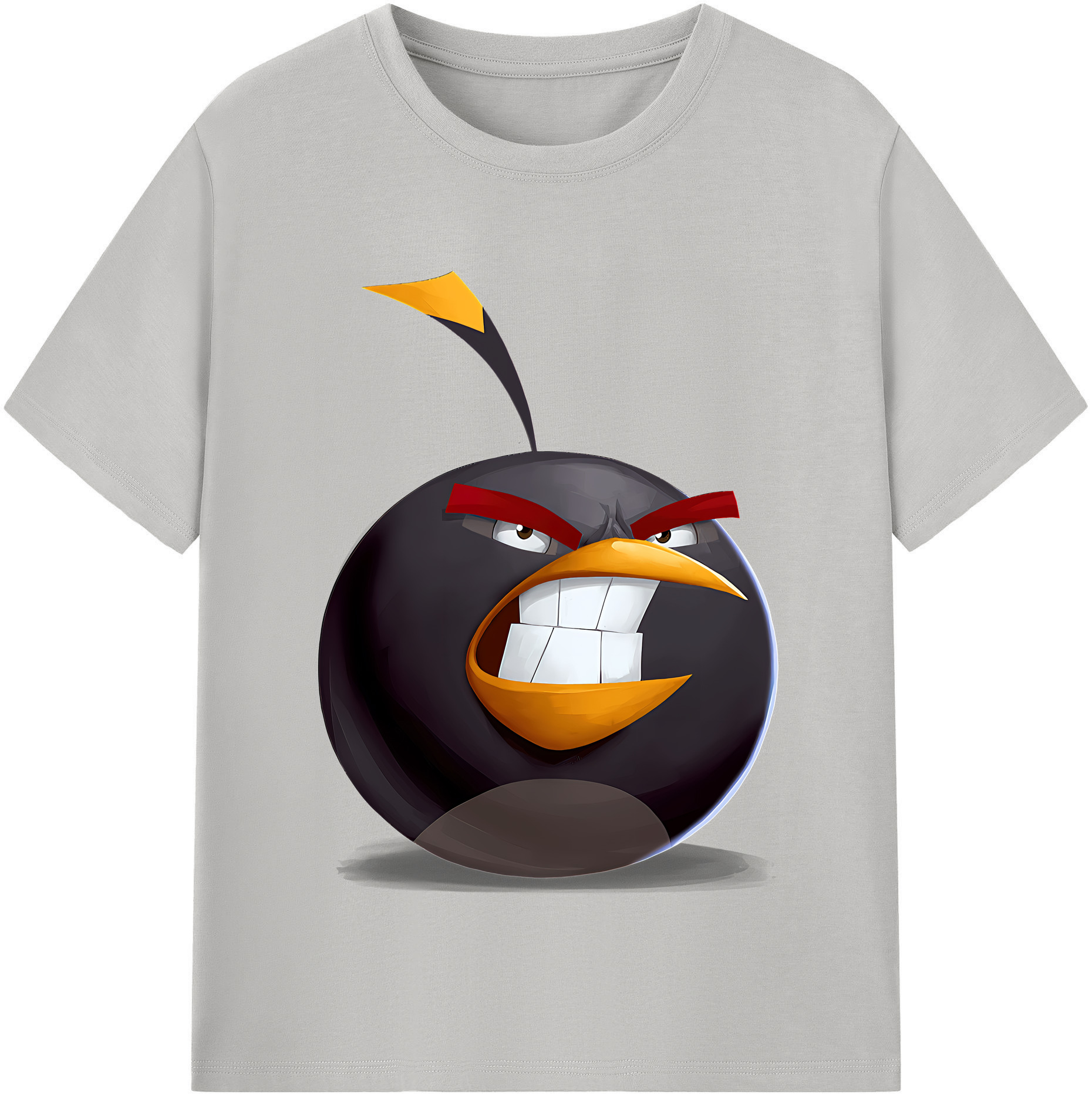 （画像用） Angry Birds アングリーバード 綿100％半袖Tシャツ（フロントプリント）