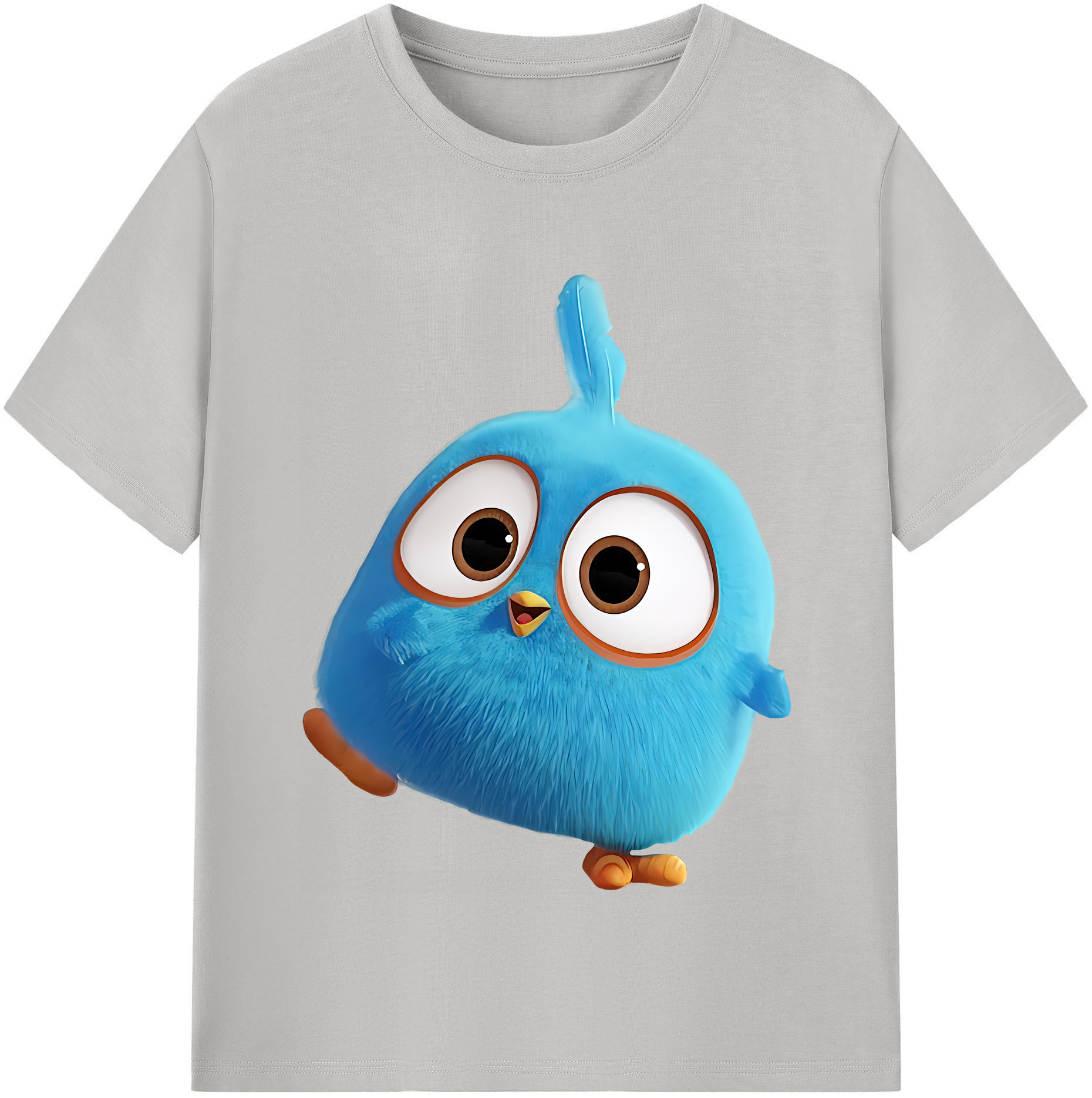（画像用） Angry Birds アングリーバード 綿100％半袖Tシャツ（フロントプリント）