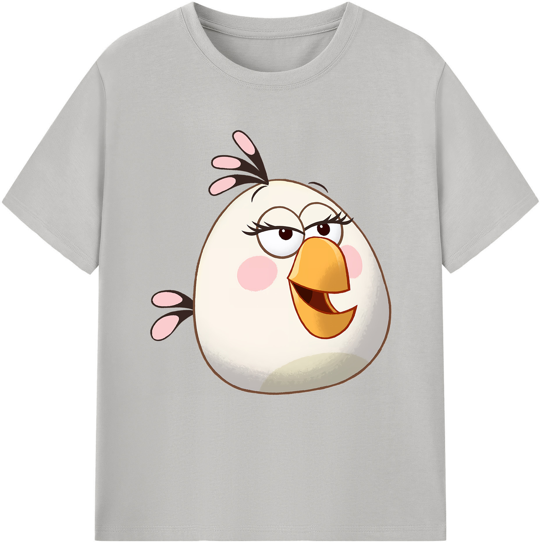 （画像用） Angry Birds アングリーバード 綿100％半袖Tシャツ（フロントプリント）