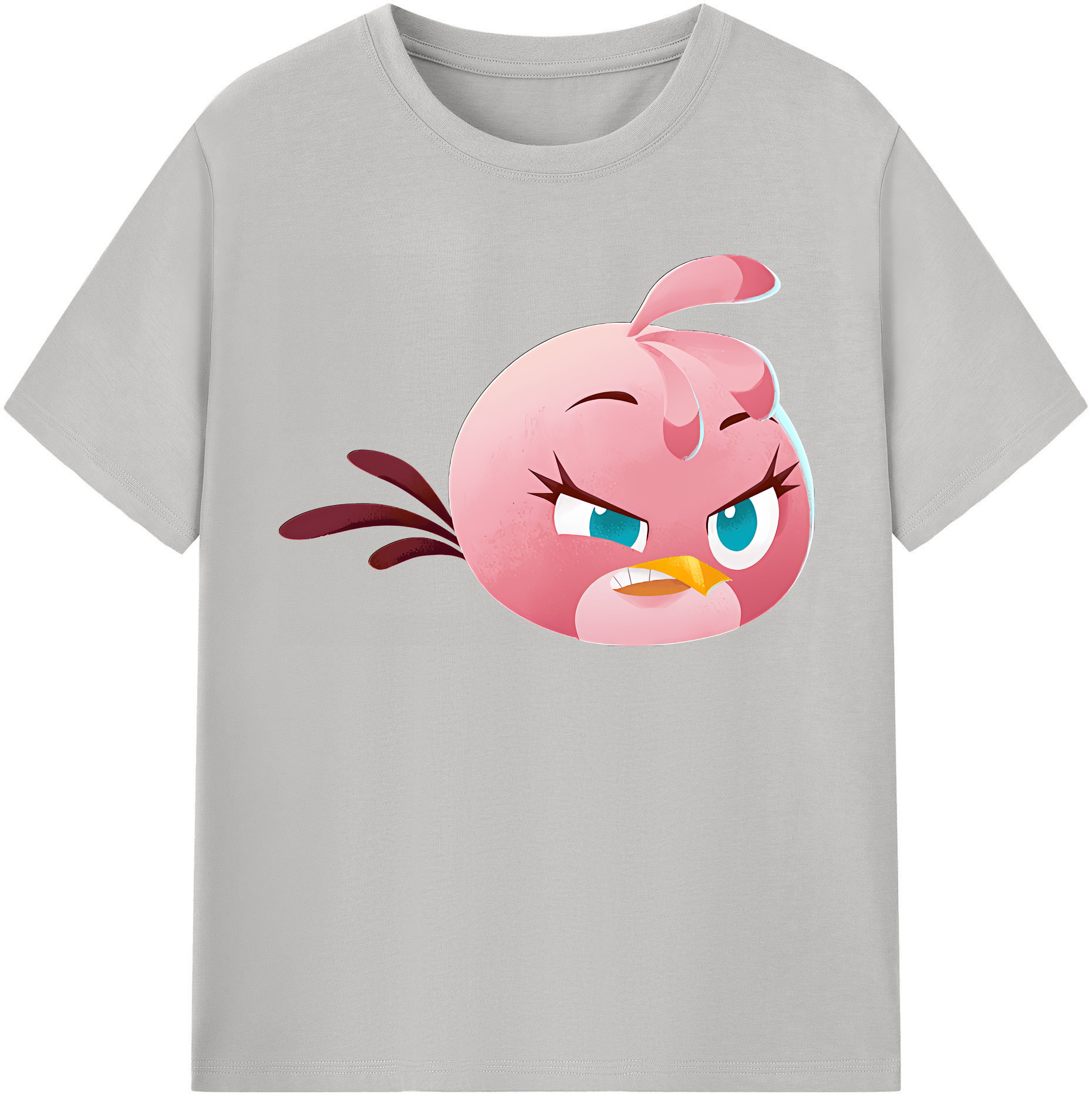（画像用） Angry Birds アングリーバード 綿100％半袖Tシャツ（フロントプリント）
