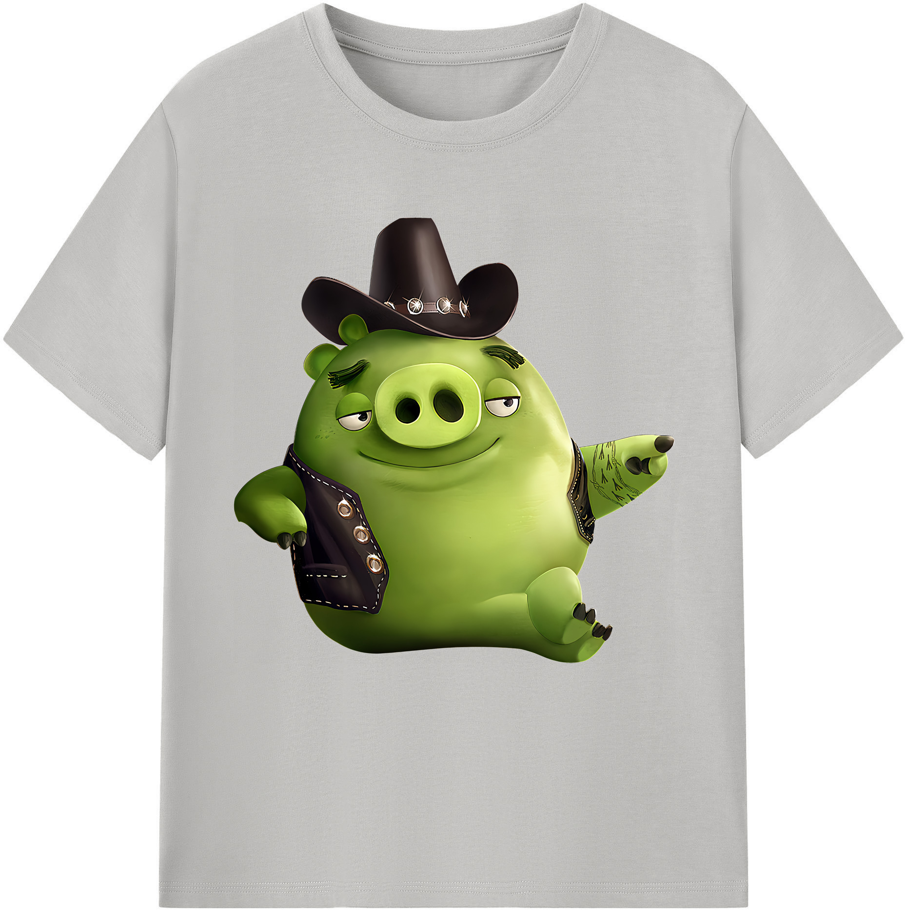 （画像用） Angry Birds アングリーバード 綿100％半袖Tシャツ（フロントプリント）