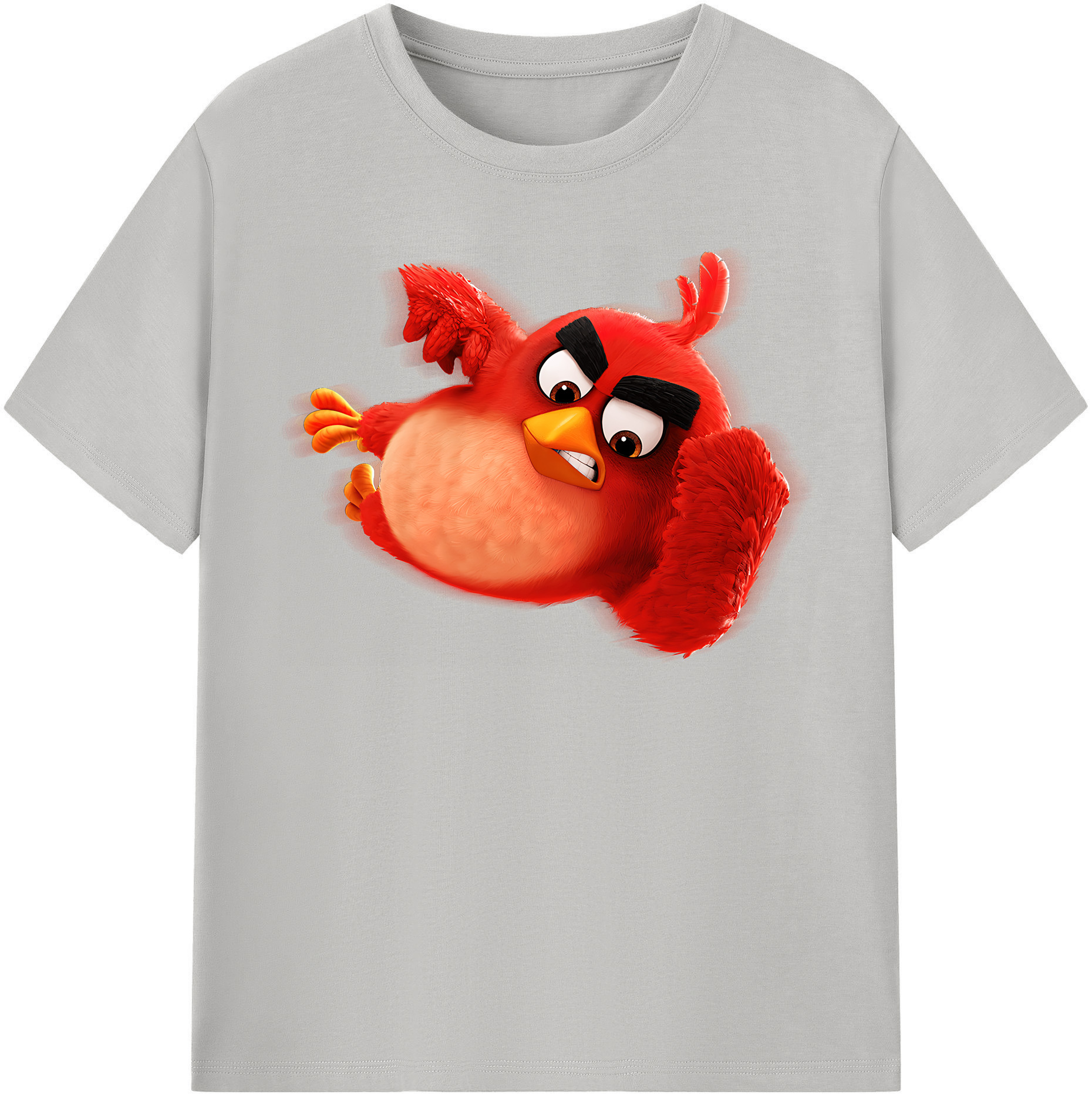 （画像用） Angry Birds アングリーバード 綿100％半袖Tシャツ（フロントプリント）