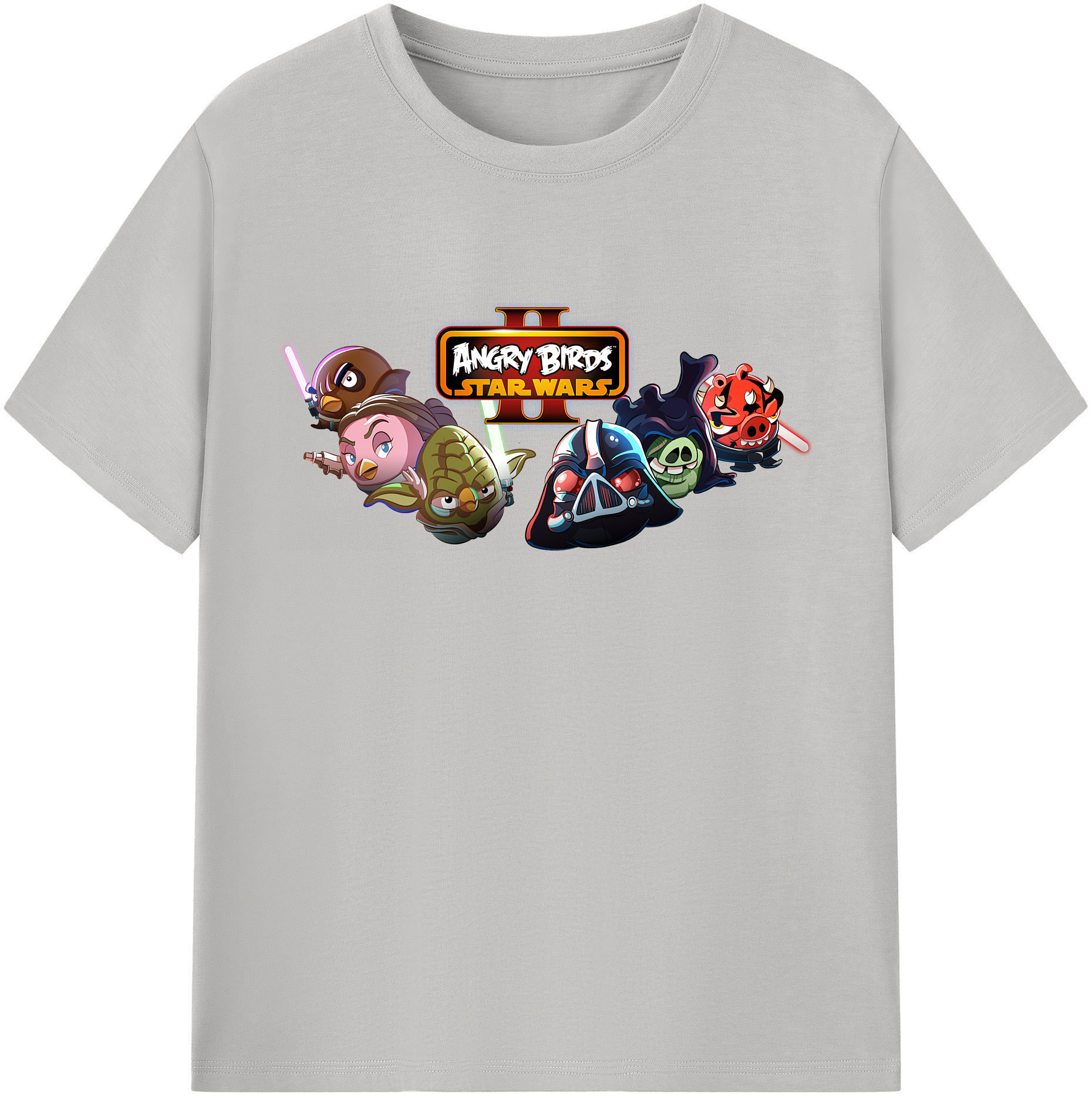 （画像用） Angry Birds アングリーバード 綿100％半袖Tシャツ（フロントプリント）