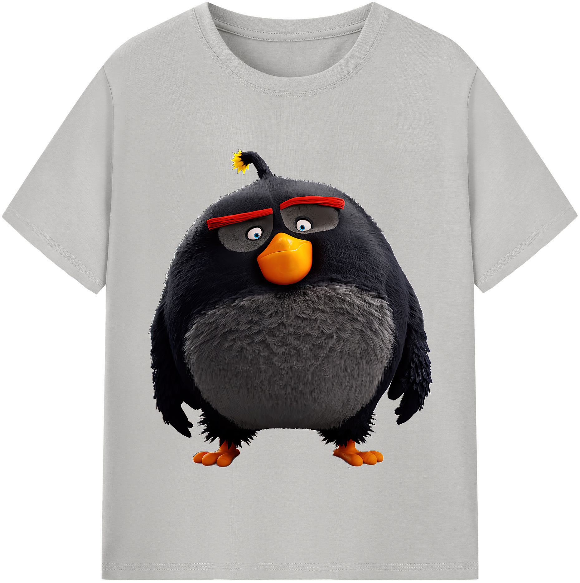 （画像用） Angry Birds アングリーバード 綿100％半袖Tシャツ（フロントプリント）