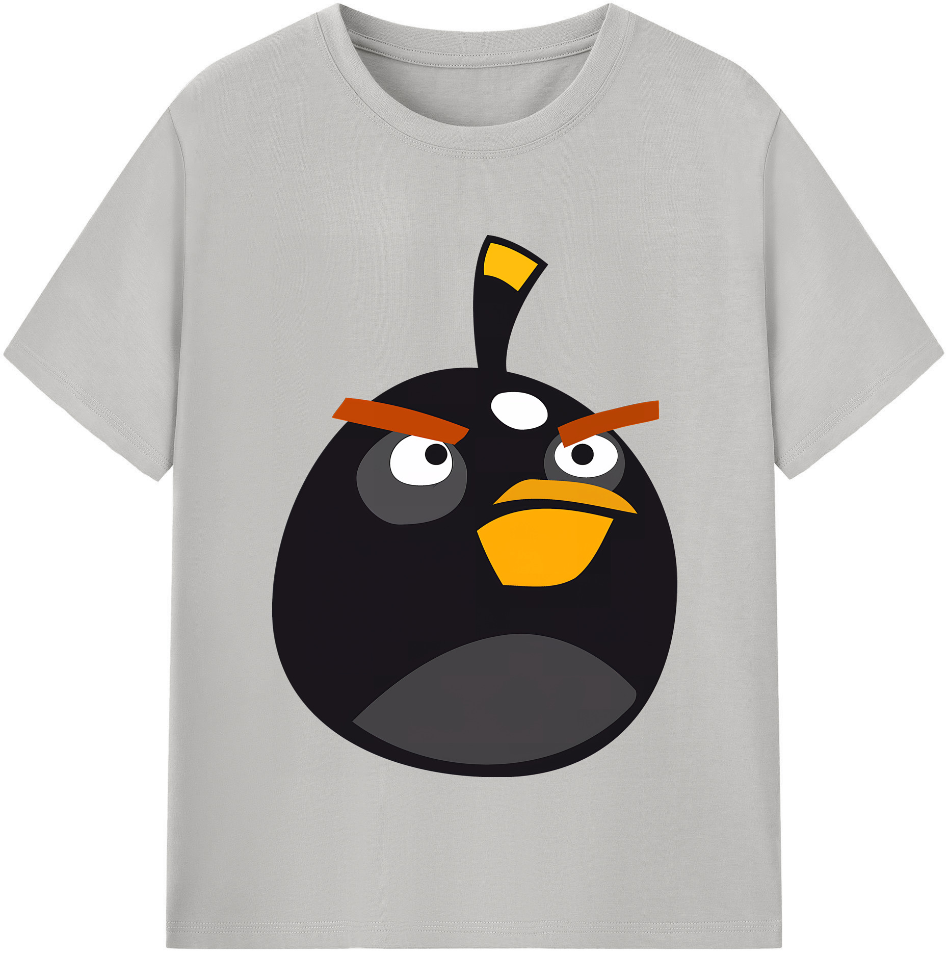 （画像用） Angry Birds アングリーバード 綿100％半袖Tシャツ（フロントプリント）
