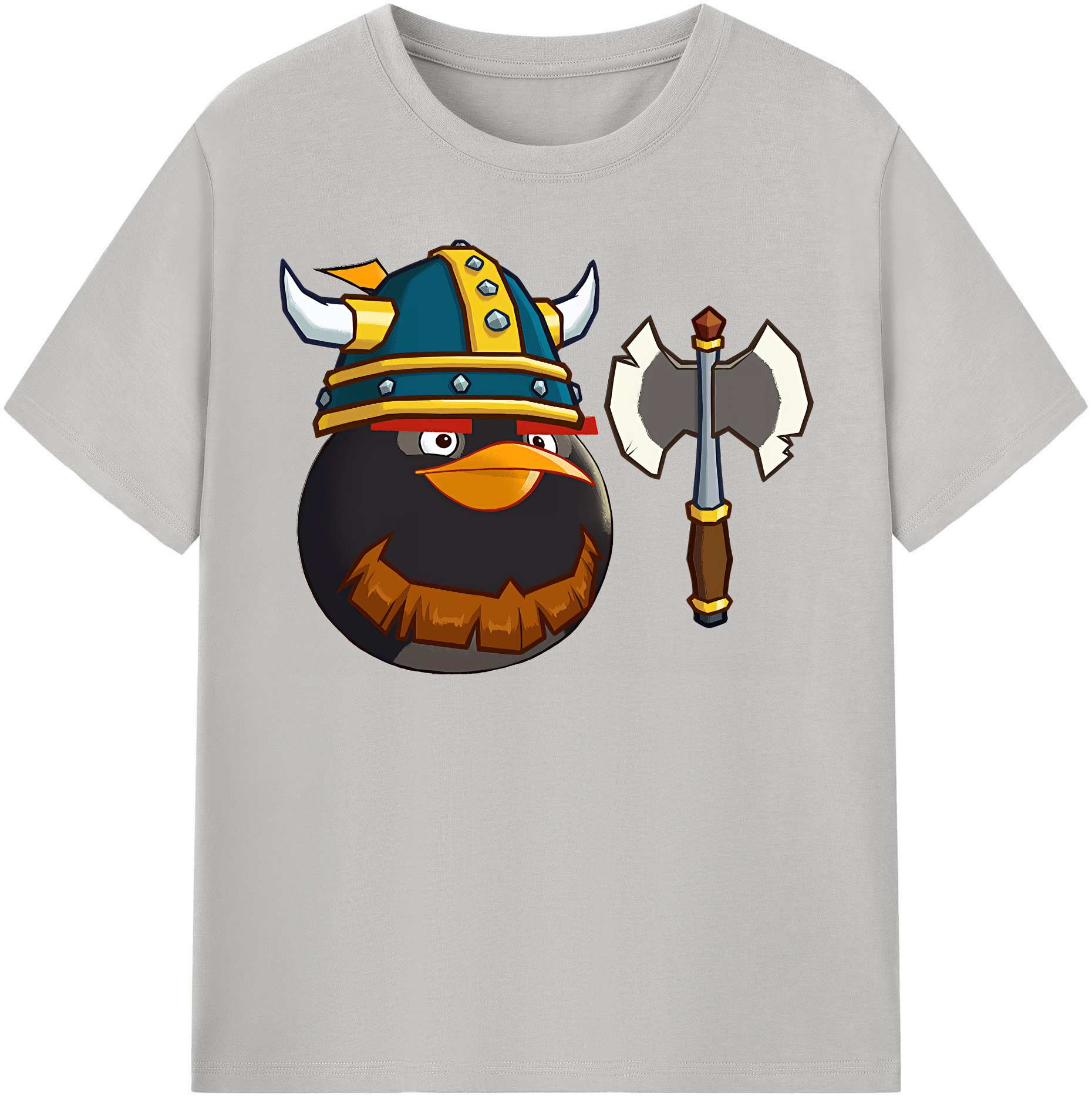 （画像用） Angry Birds アングリーバード 綿100％半袖Tシャツ（フロントプリント）
