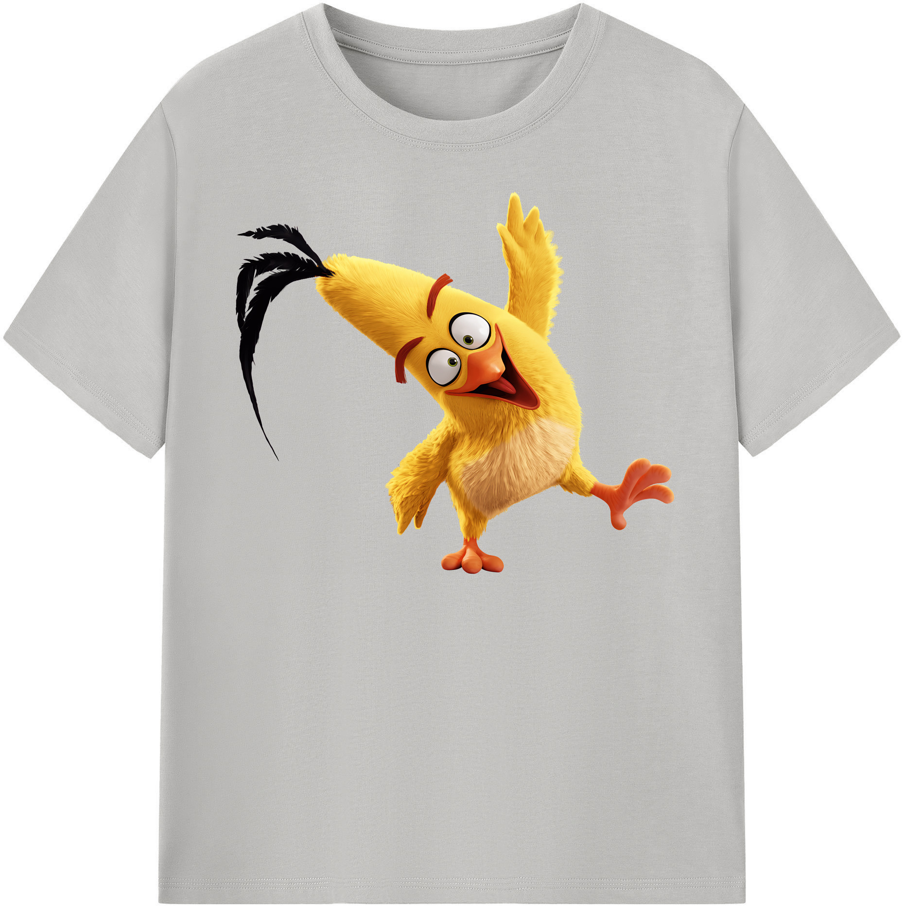（画像用） Angry Birds アングリーバード 綿100％半袖Tシャツ（フロントプリント）